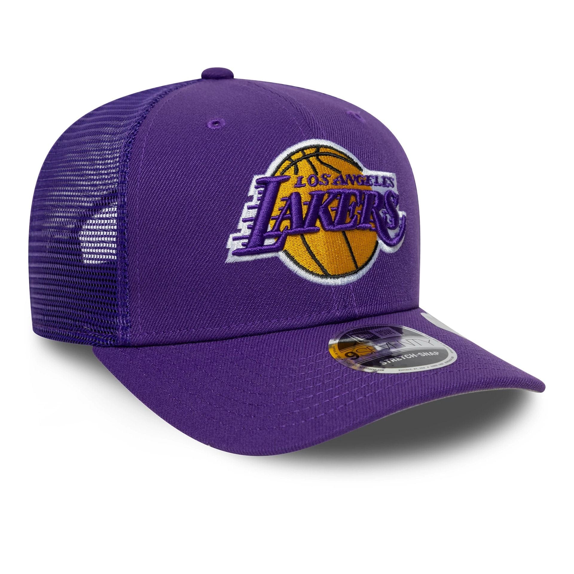 LA Lakers NBA Evergreen Purple 9SEVENTY Stretch Snap Adjustable Cap - Image 4