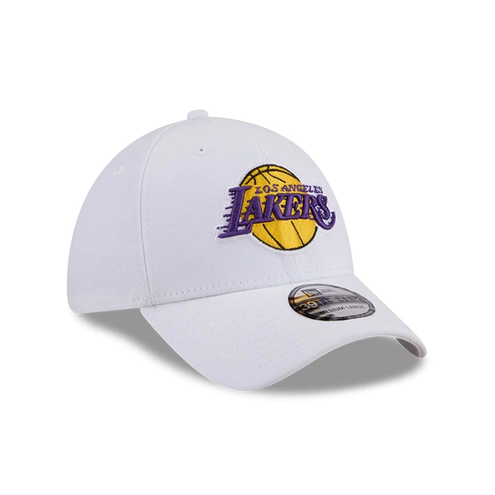 LA Lakers NBA Evergreen White 39THIRTY Stretch Fit Cap - Image 7