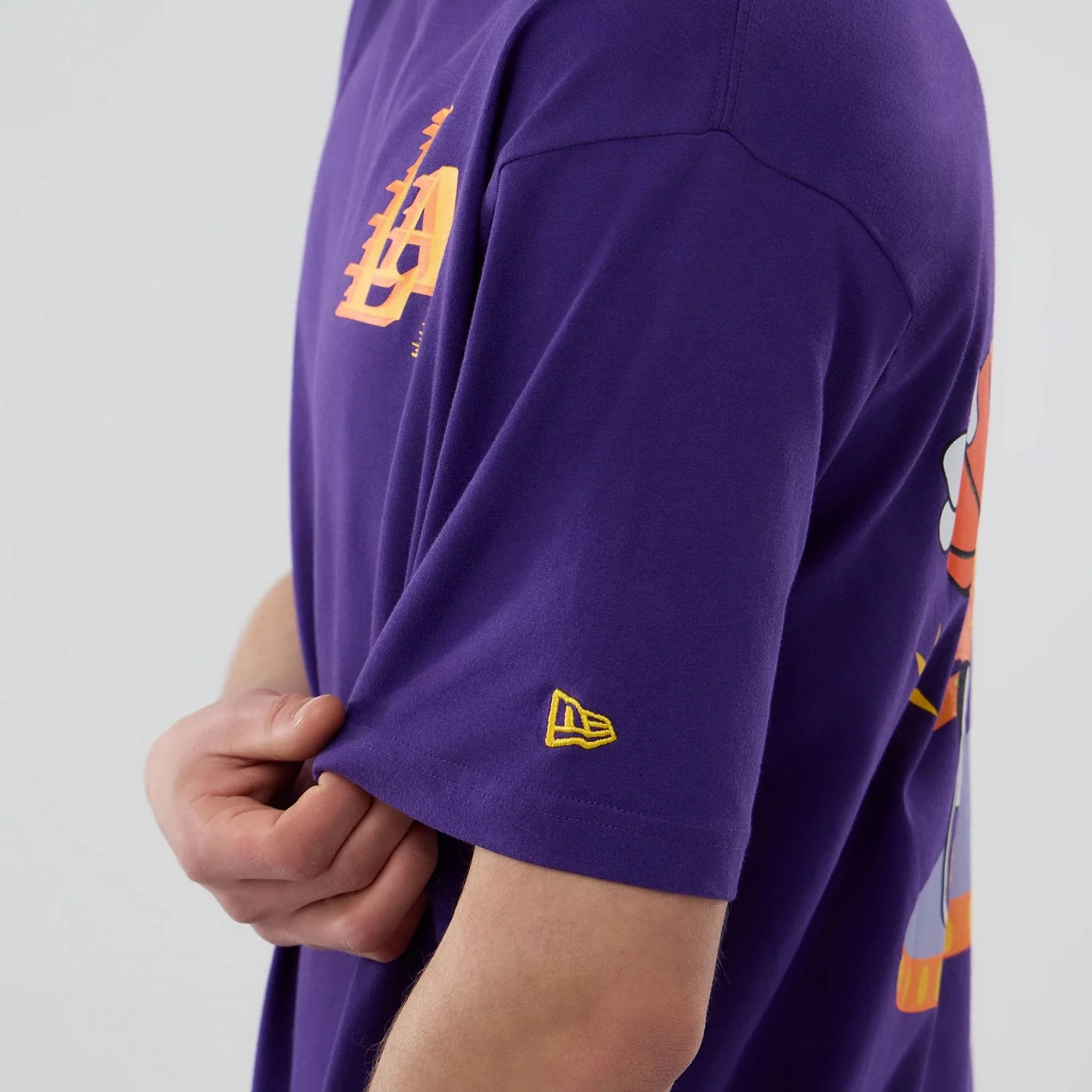 LA Lakers NBA Graphic Purple T-Shirt - Image 6