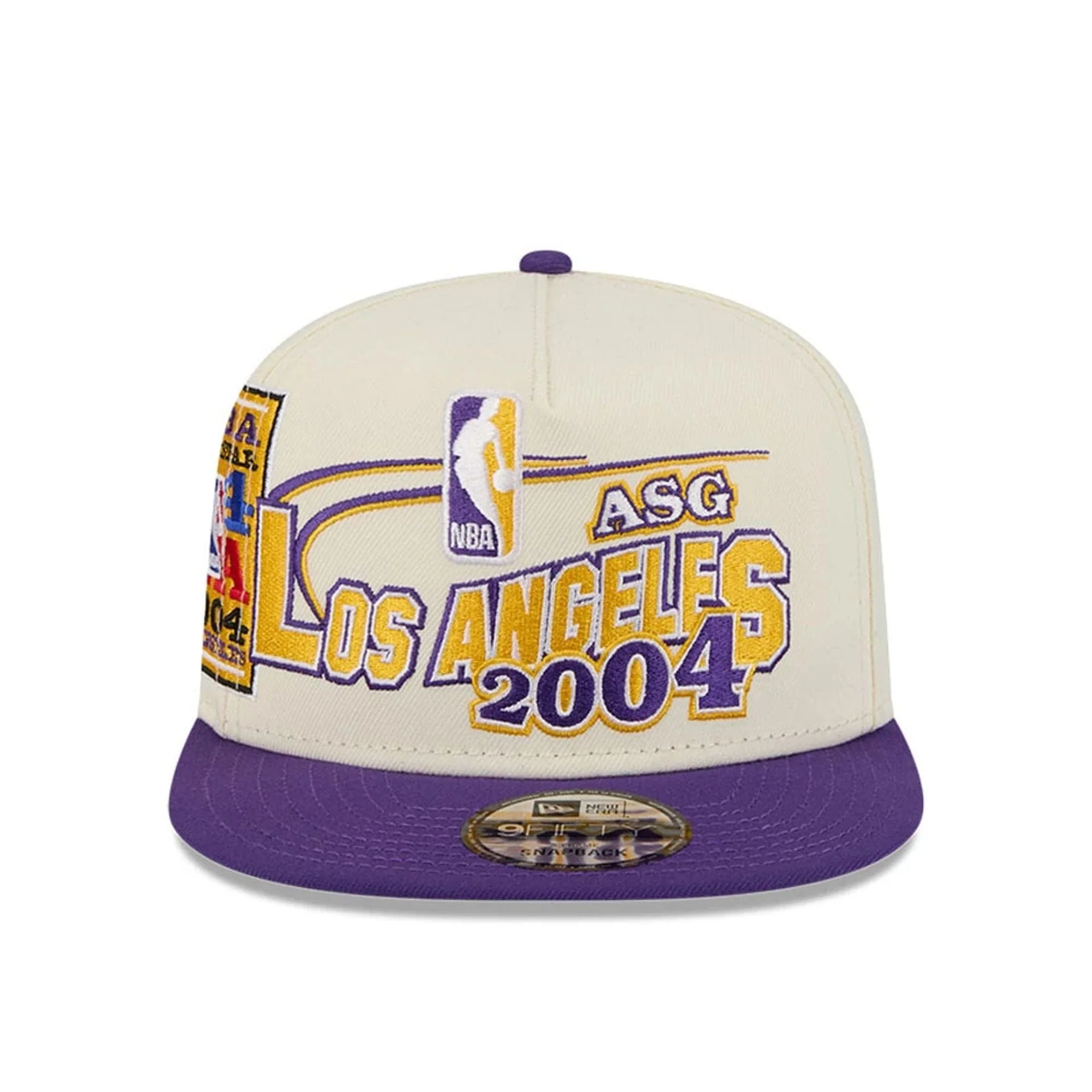LA Lakers NBA Hardwood Classic ASG White 9FIFTY A-Frame Snapback Cap - Image 3