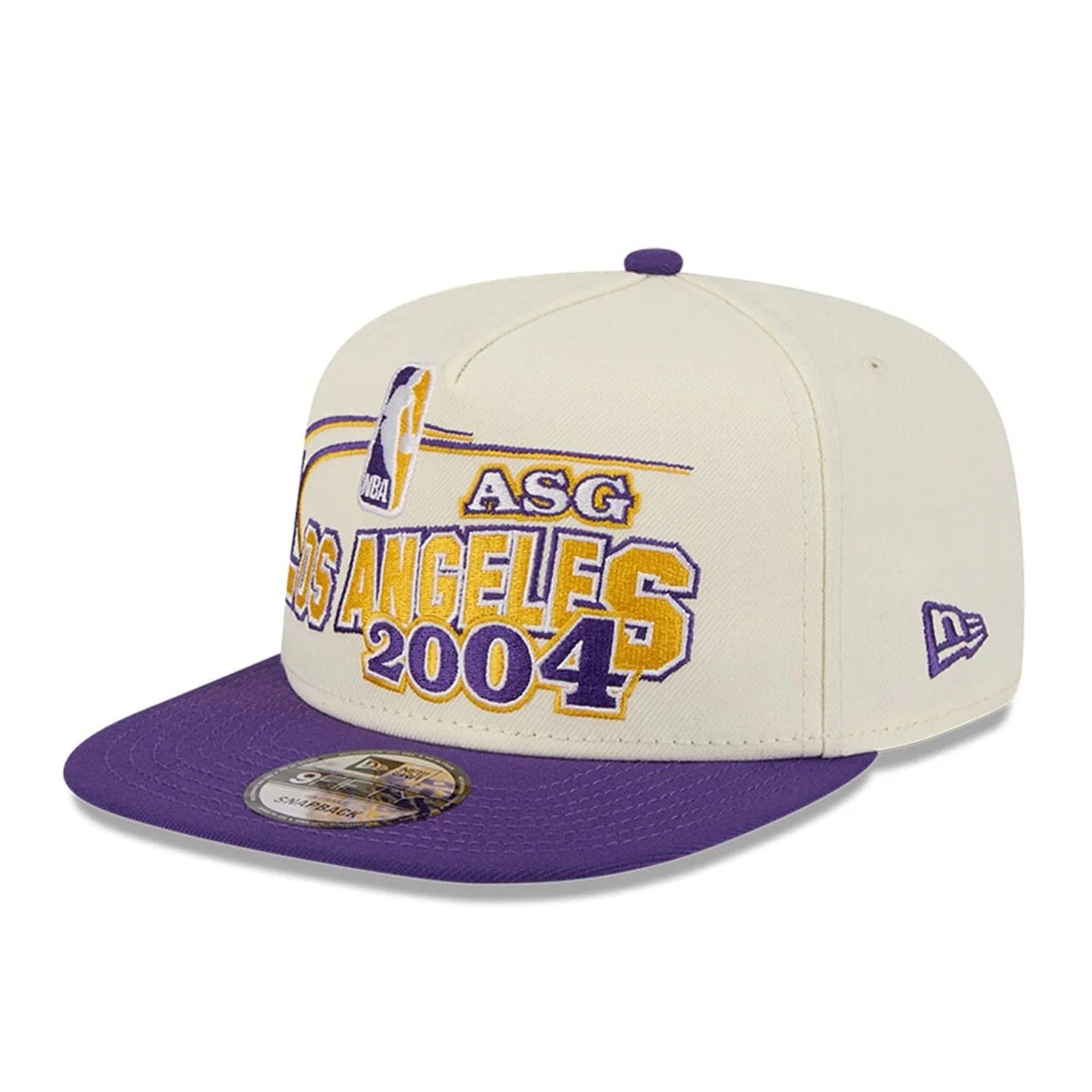 LA Lakers NBA Hardwood Classic ASG White 9FIFTY A-Frame Snapback Cap - Image 4