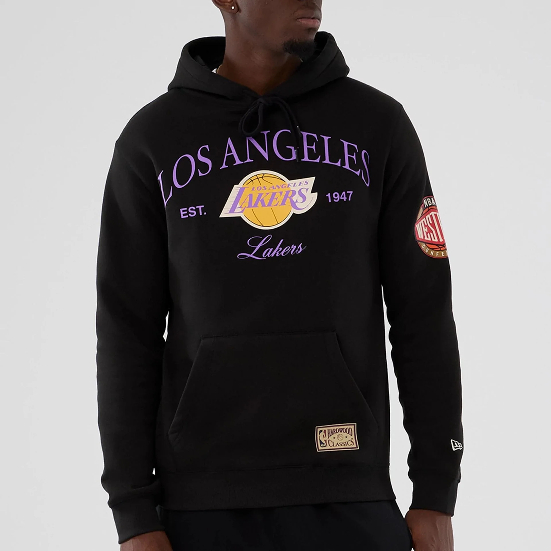 LA Lakers NBA Hardwood Classic Black Pullover Hoodie - Image 7