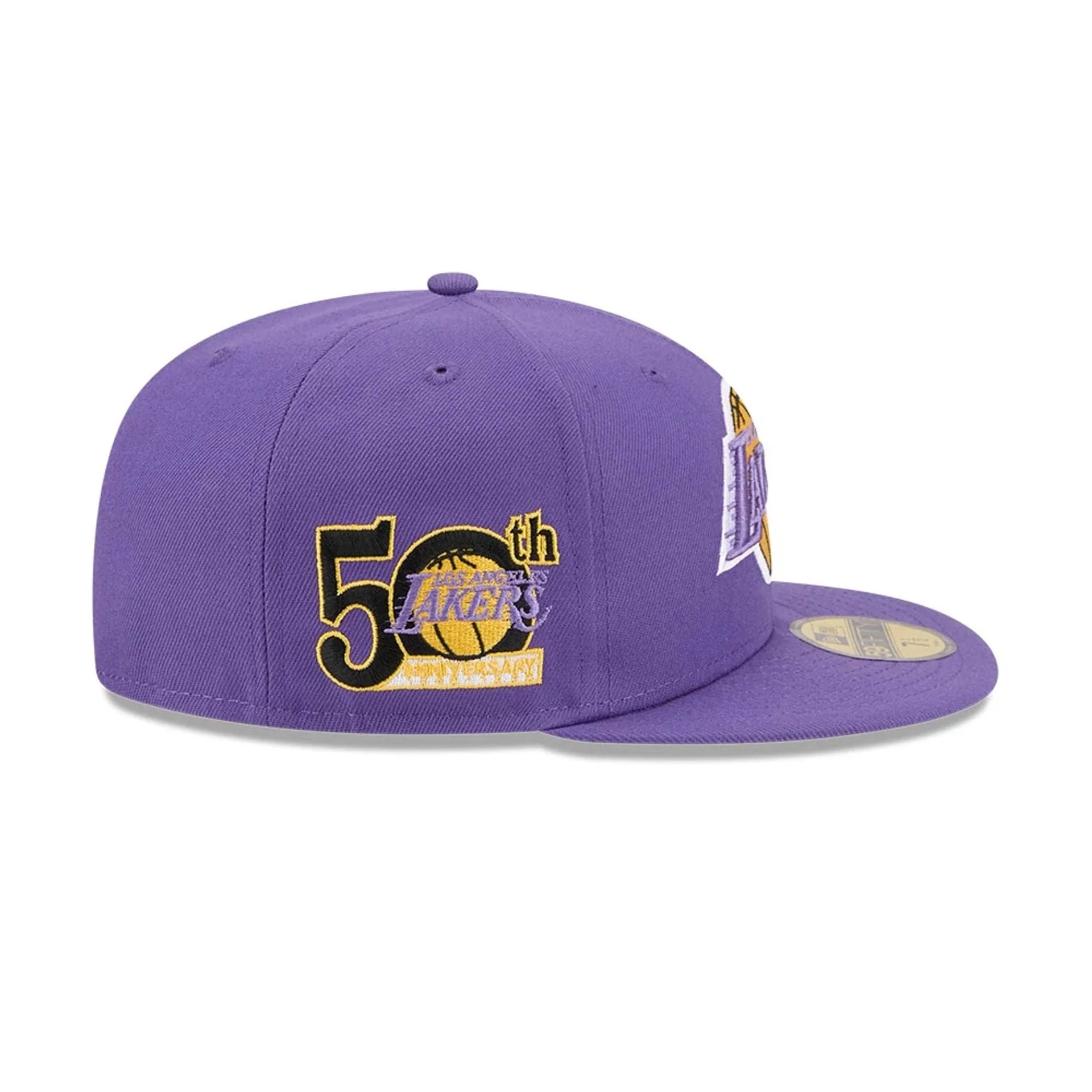 LA Lakers NBA Hardwood Classic Purple 59FIFTY Fitted Cap - Image 6