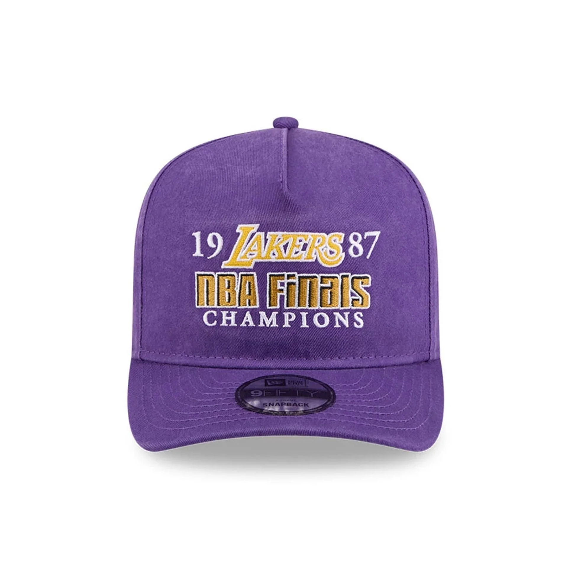 LA Lakers NBA Historic Purple 9FIFTY A-Frame Snapback Adjustable Cap - Image 3