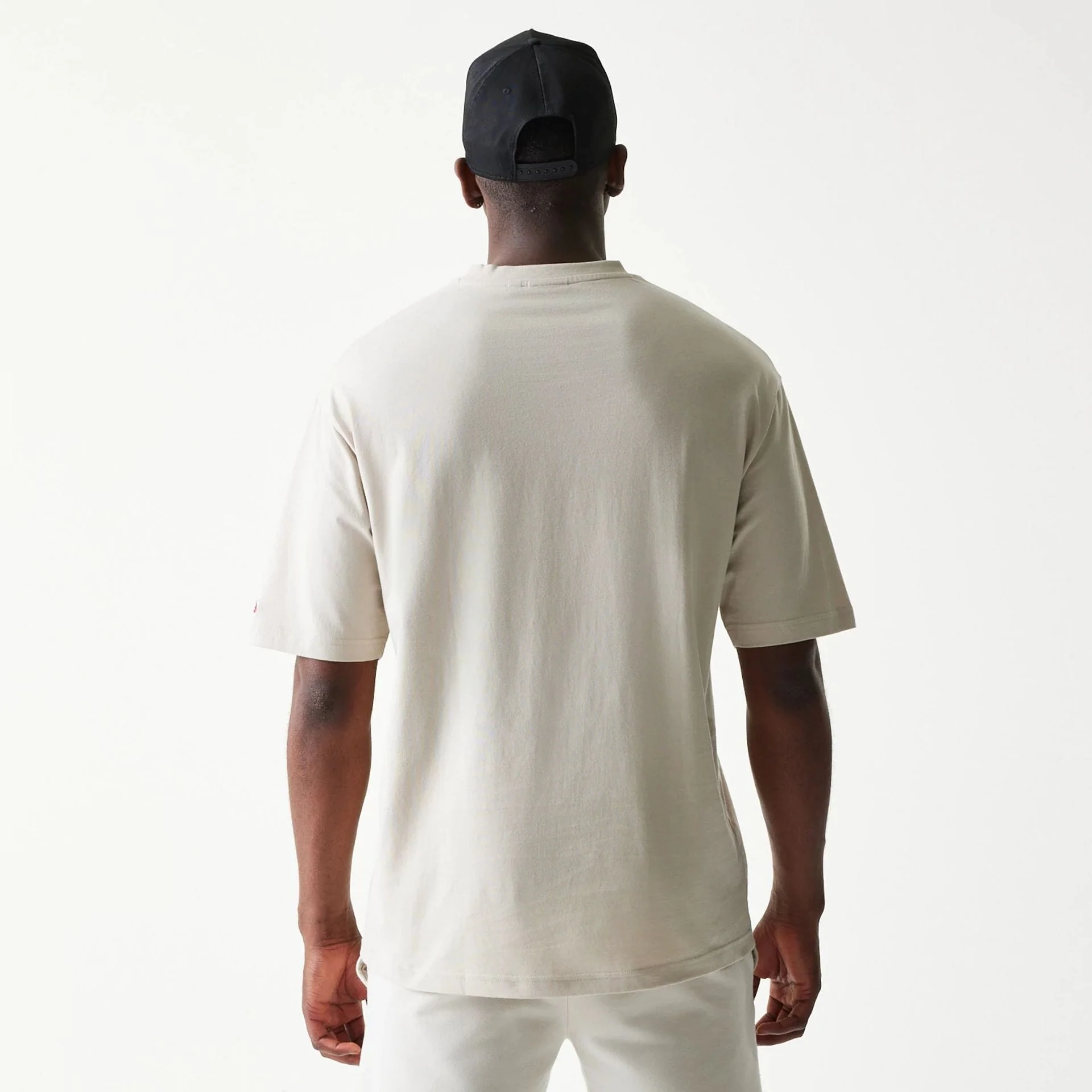 LA Lakers NBA League Essential Cream Oversized T-Shirt - Image 2