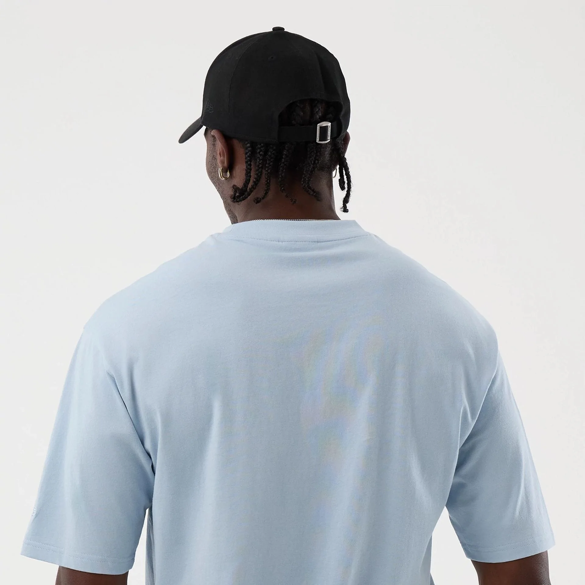 LA Lakers NBA League Essential Pastel Blue Oversized T-Shirt - Image 7