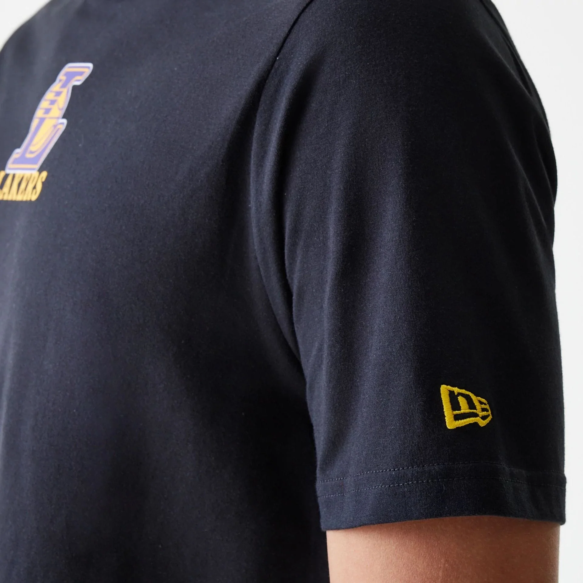 LA Lakers NBA Logo Black T-Shirt - Image 6