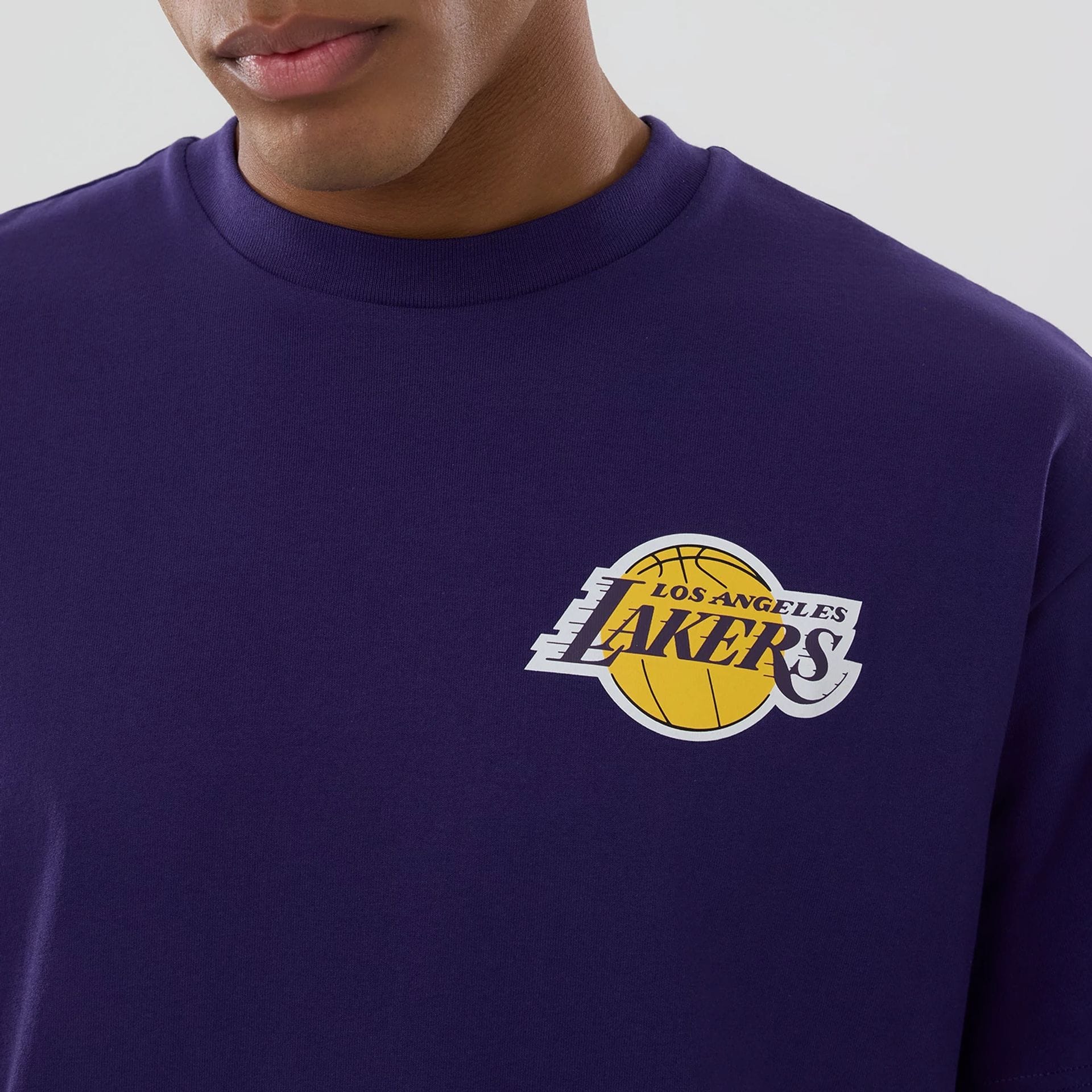 LA Lakers NBA logo Purple T-Shirt - Image 4