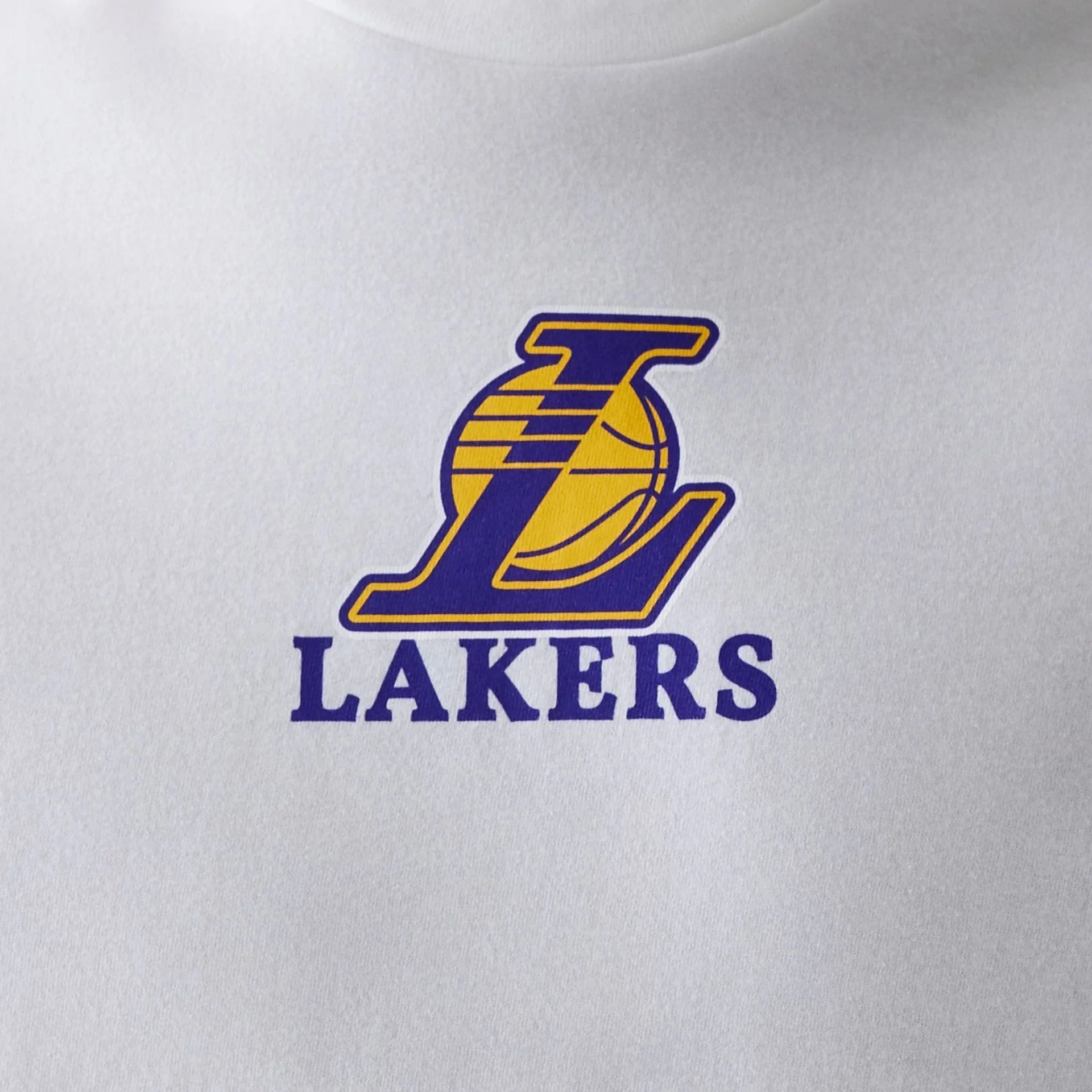 LA Lakers NBA Logo White T-Shirt - Image 4