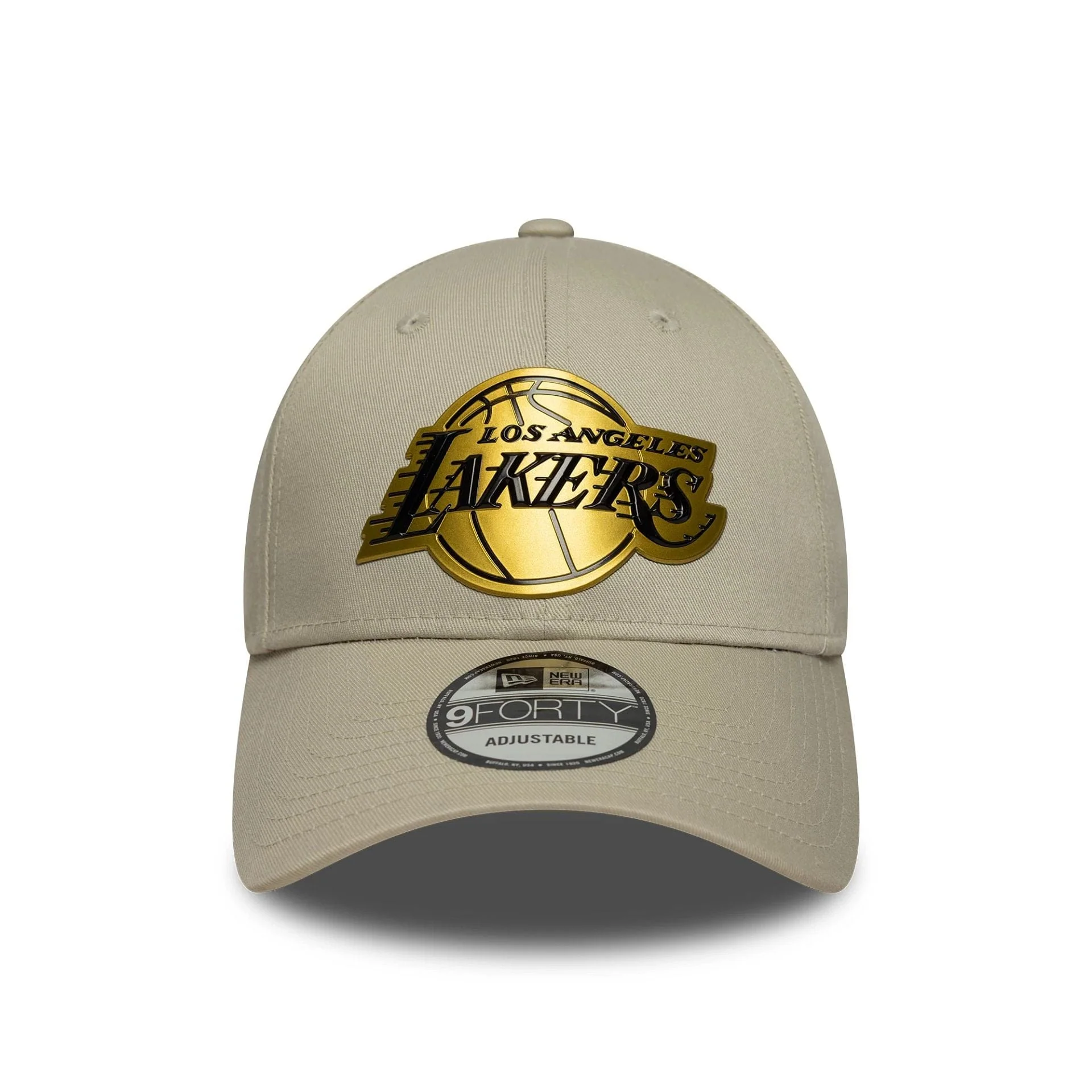 LA Lakers NBA Metallic Light Beige 9FORTY Cap - Image 2