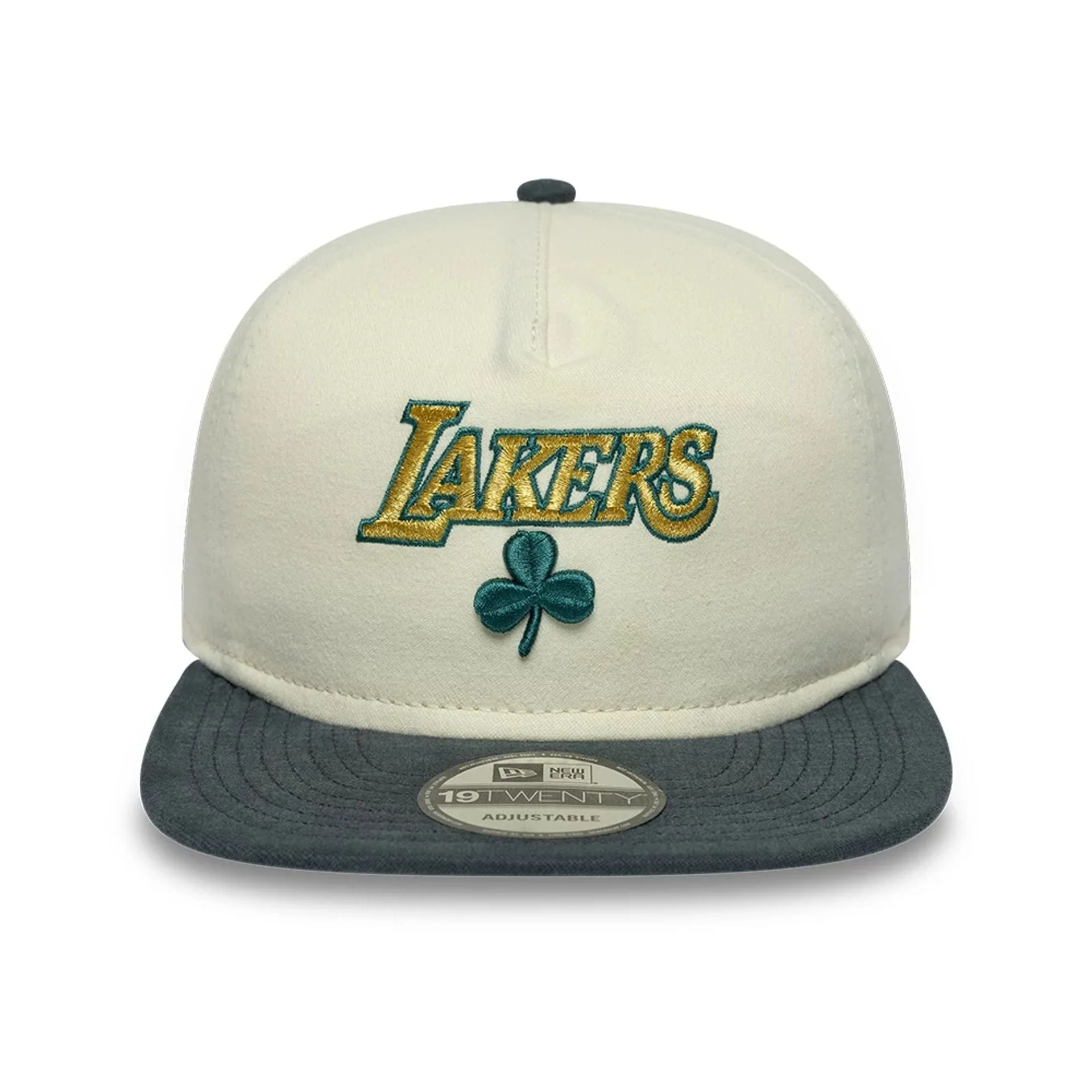 LA Lakers NBA Metallic Logo Cream 19TWENTY Adjustable Cap - Image 3