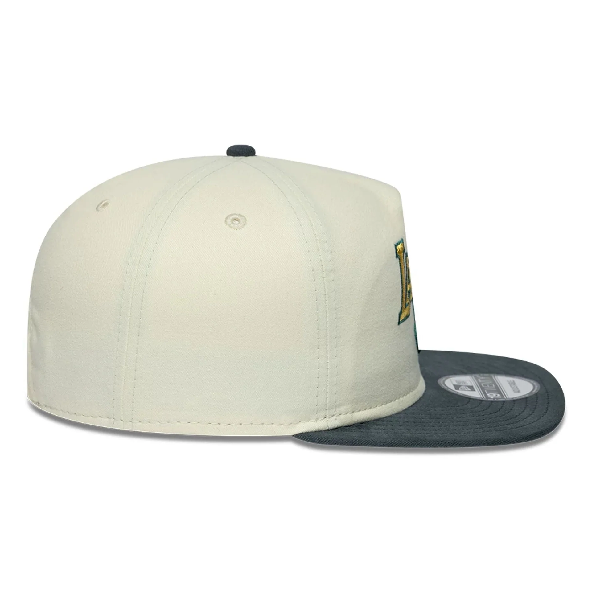 LA Lakers NBA Metallic Logo Cream 19TWENTY Adjustable Cap - Image 7