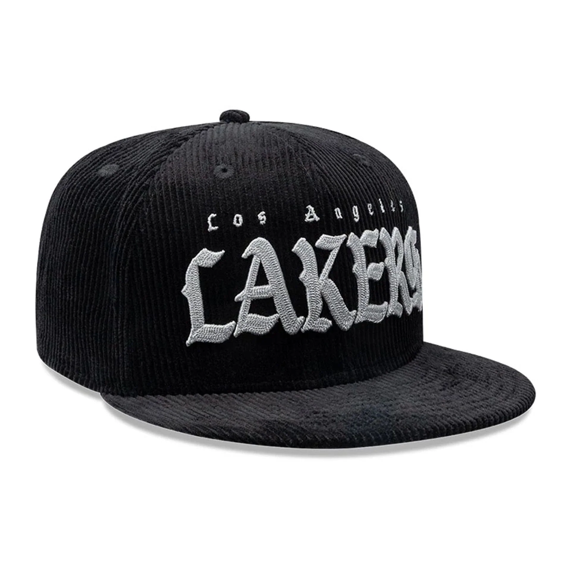 LA Lakers NBA Old English Black 9FIFTY Snapback Cap - Image 3