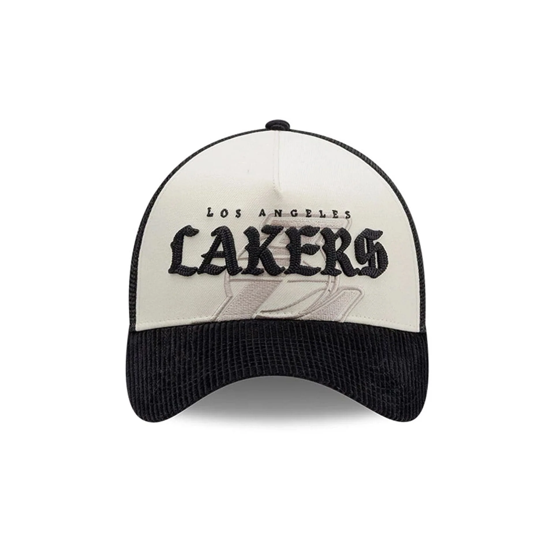 LA Lakers NBA Old English White 9FORTY A-Frame Cap - Image 2