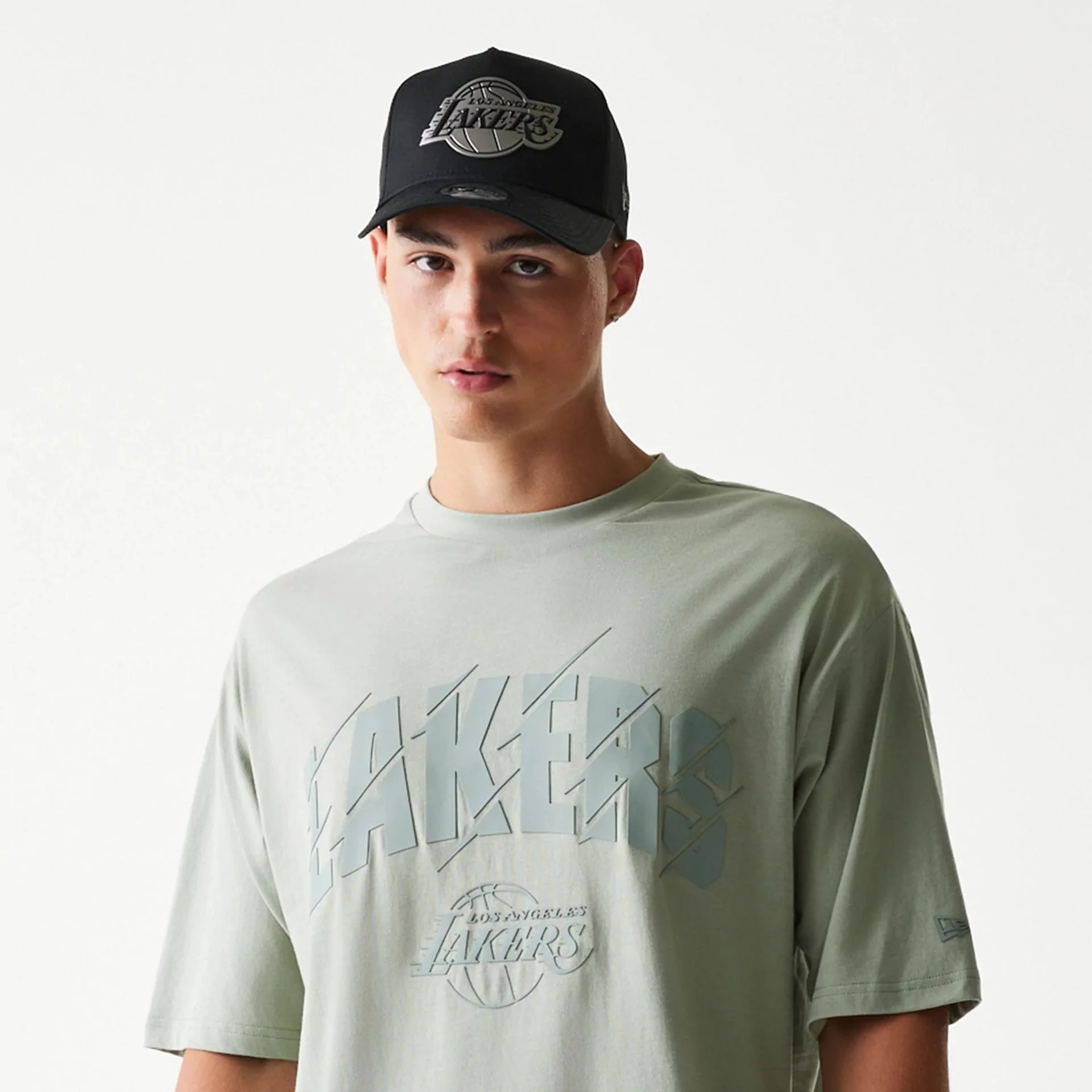 LA Lakers NBA Pastel Green Oversized T-Shirt - Image 6