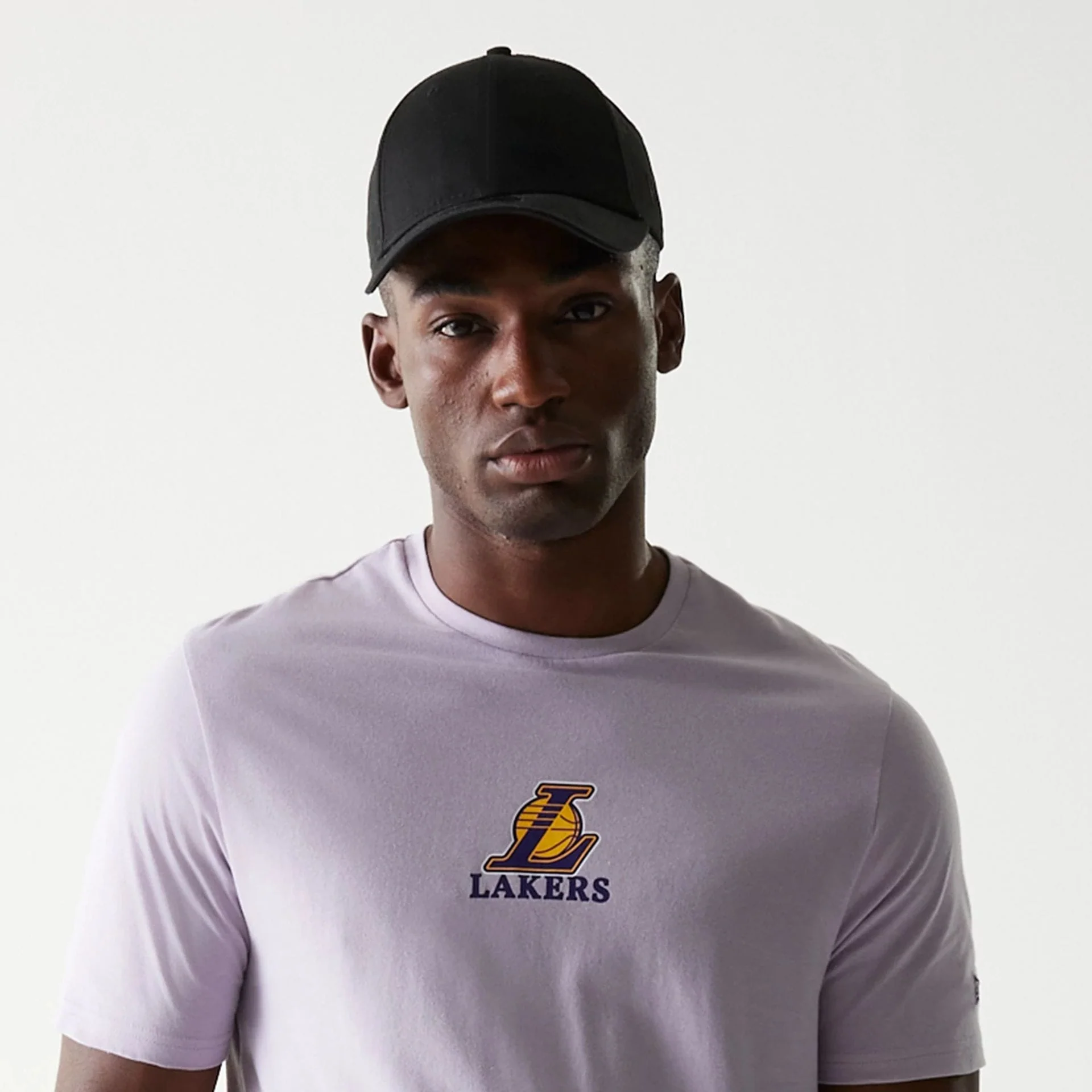 LA Lakers NBA Pastel Purple T-Shirt - Image 6