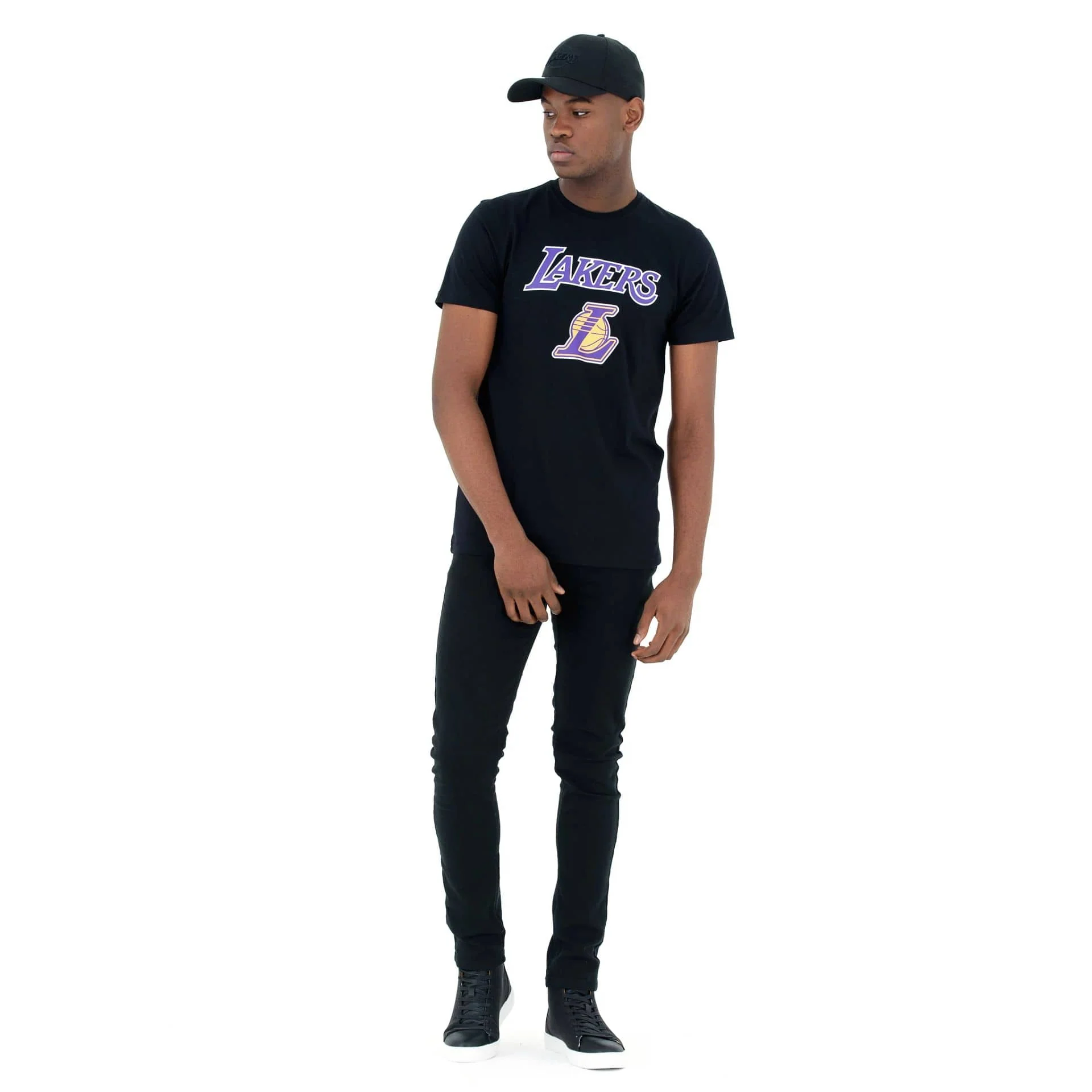 LA Lakers NBA Regular Black T-Shirt - Image 5