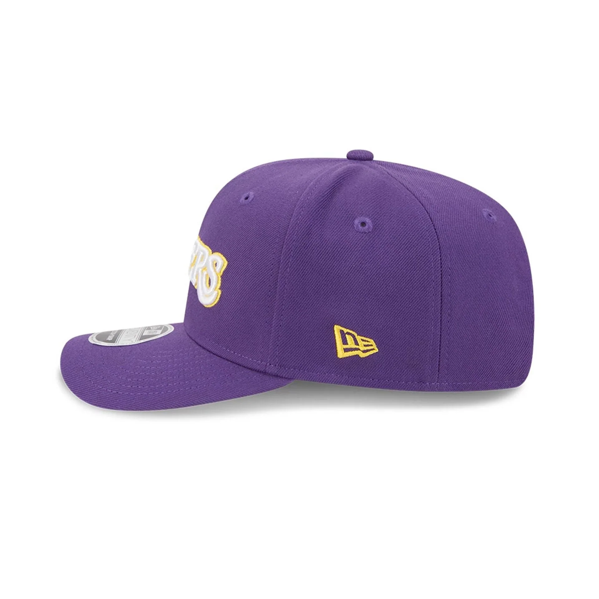 LA Lakers NBA Statement Purple 9SEVENTY Stretch Snap Adjustable Cap - Image 6