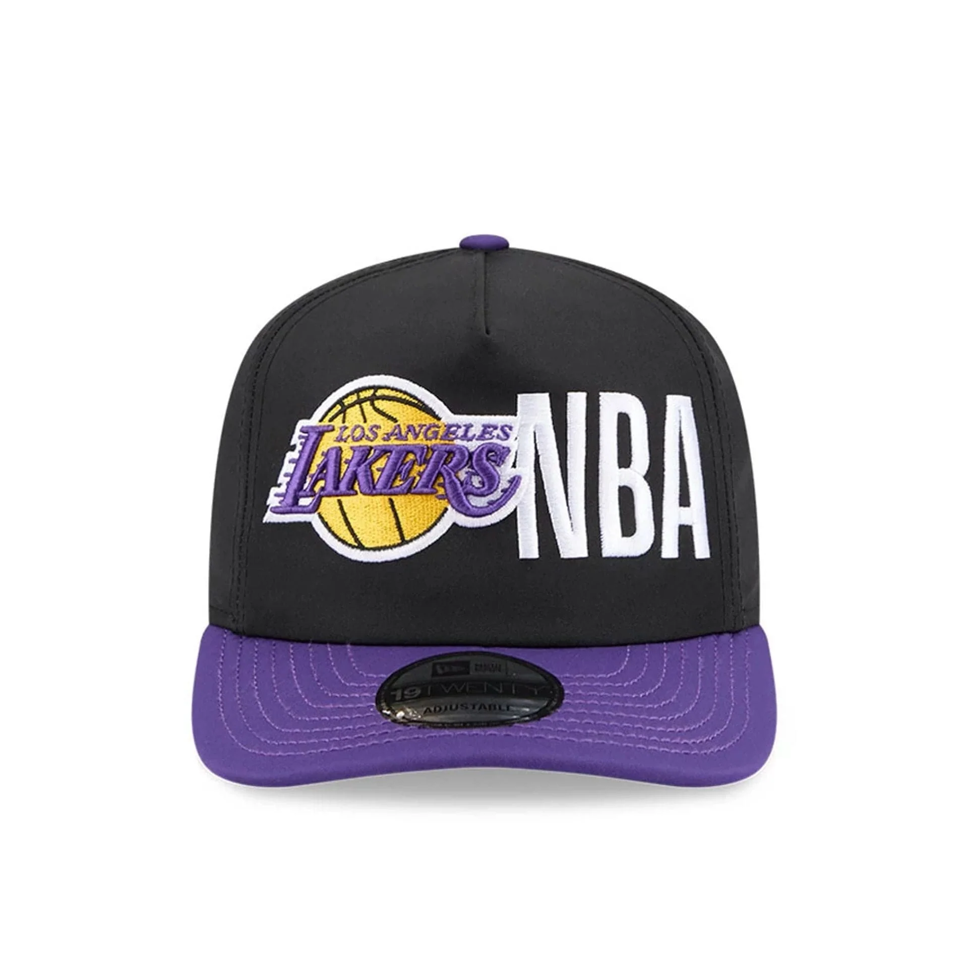 LA Lakers NBA Team Logo Black 19TWENTY Adjustable Cap - Image 3