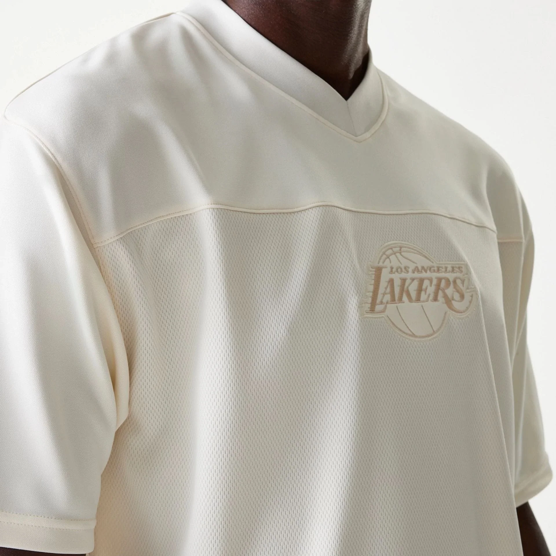 LA Lakers NBA Tonal Open White Mesh Jersey - Image 4