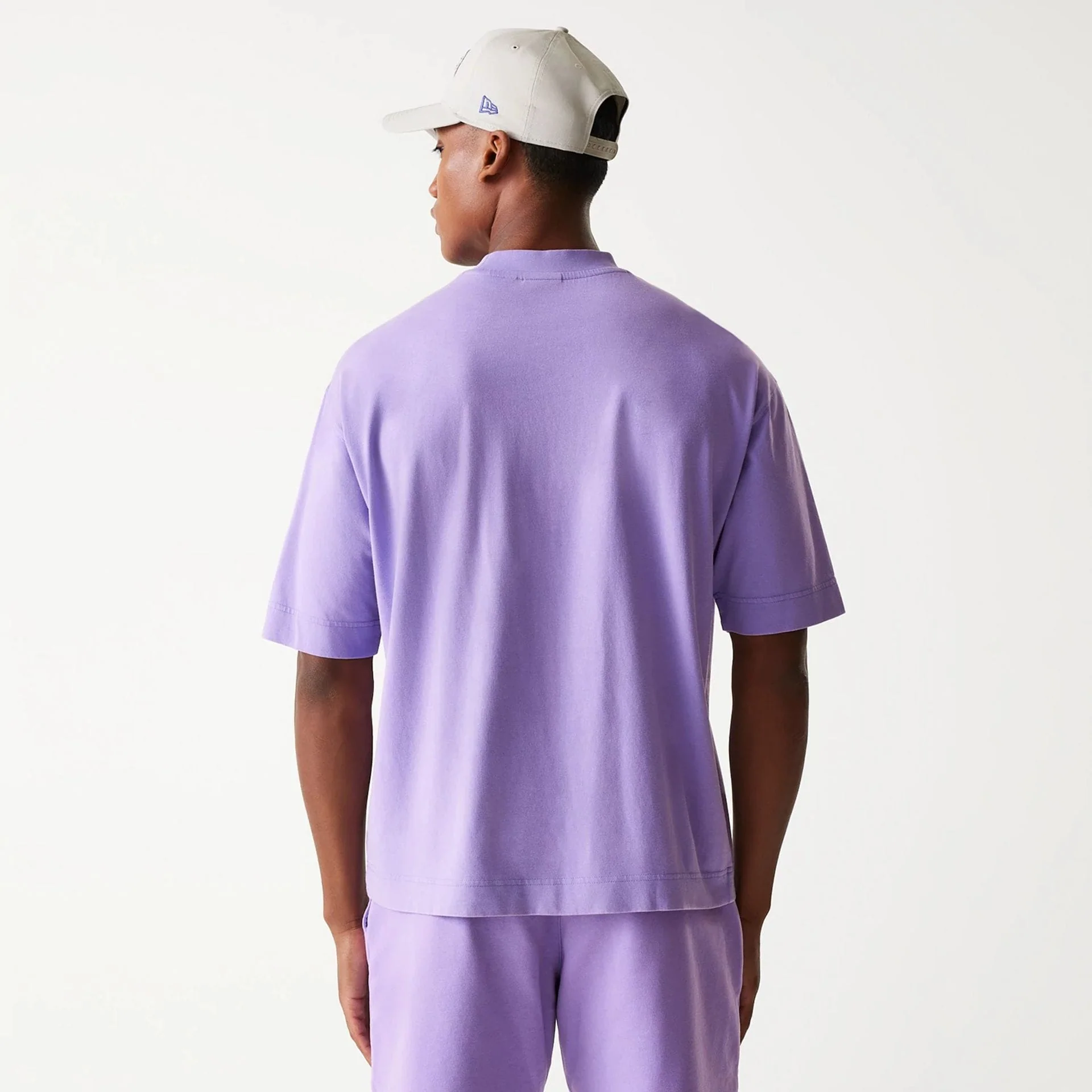 LA Lakers NBA Washed Purple Box T-Shirt - Image 3