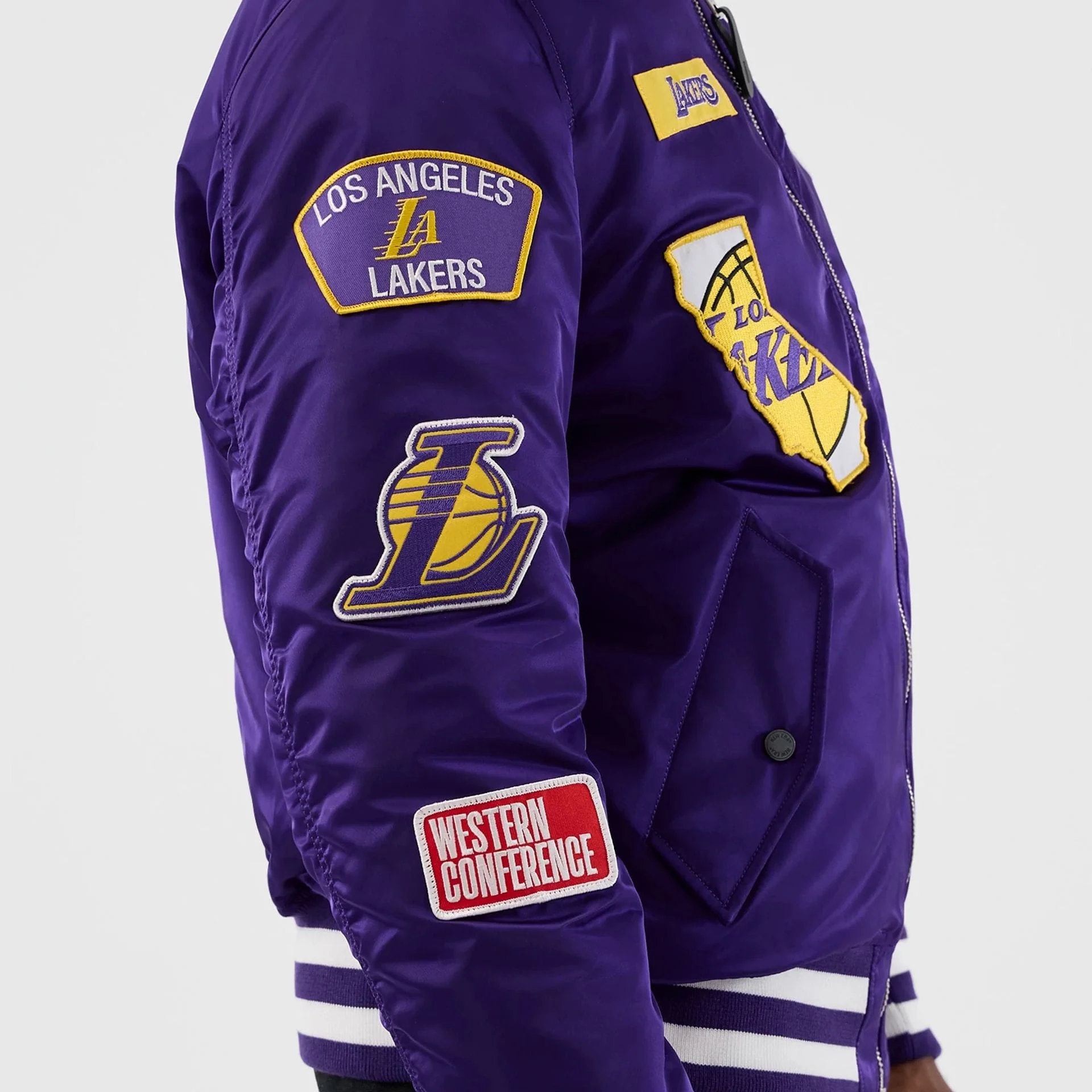 LA Lakers NBA x Alpha Purple Jacket - Image 6