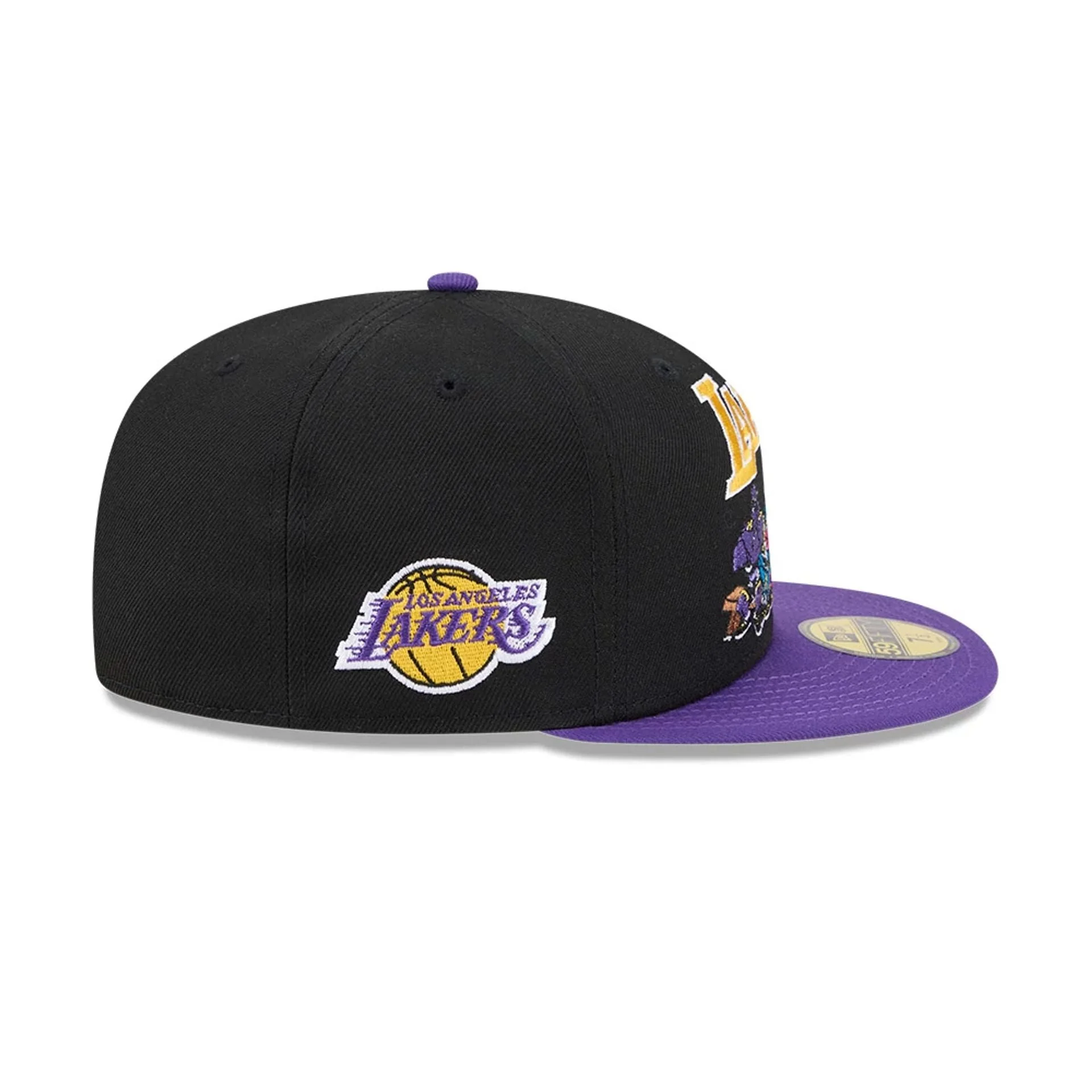 LA Lakers Space Jam Monstars Black 59FIFTY Fitted Cap - Image 6