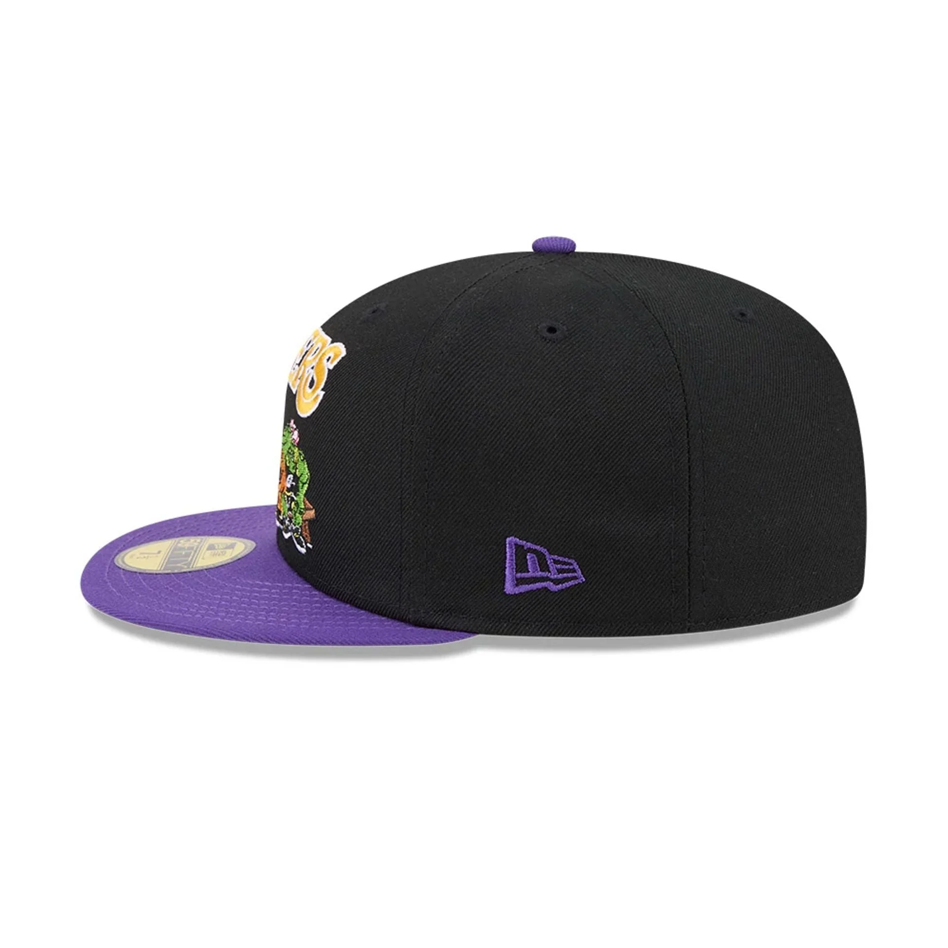 LA Lakers Space Jam Monstars Black 59FIFTY Fitted Cap - Image 7