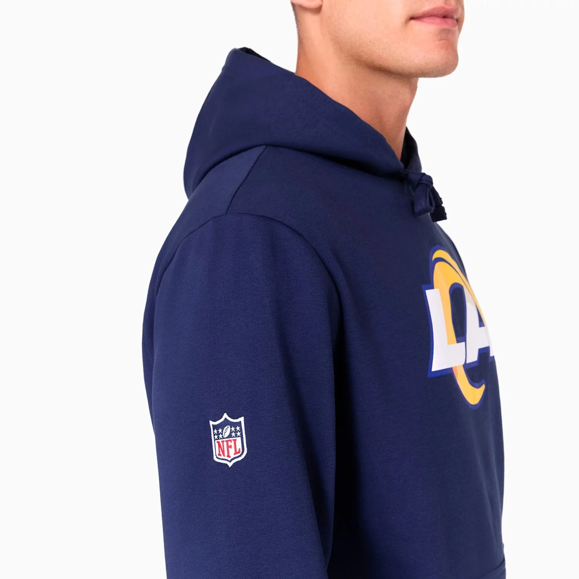 LA Rams NFL Navy Pullover Hoodie - Image 4