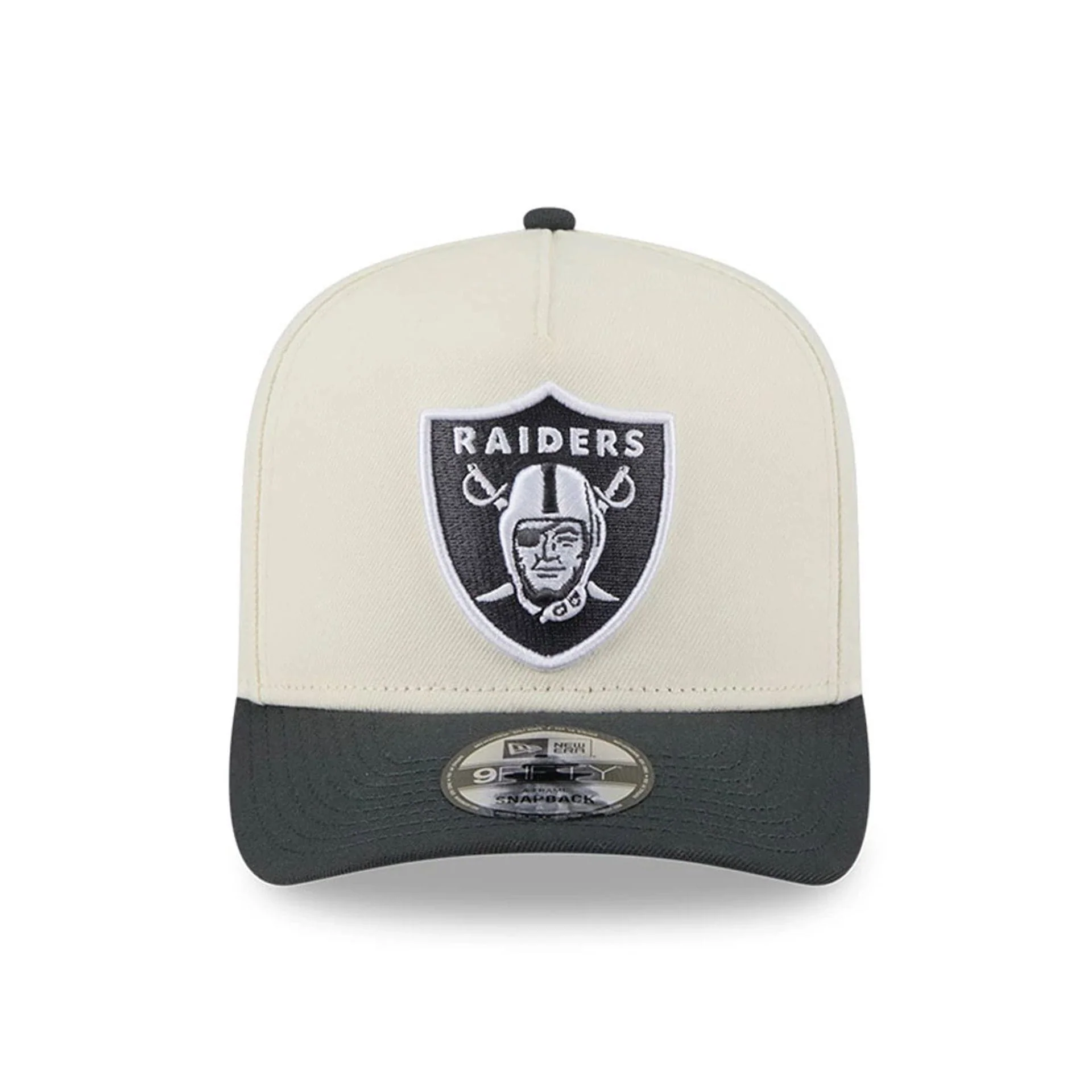 Las Vegas Raiders MLB Chrome Cream 9FIFTY A-Frame Snapback Adjustable Cap - Image 3