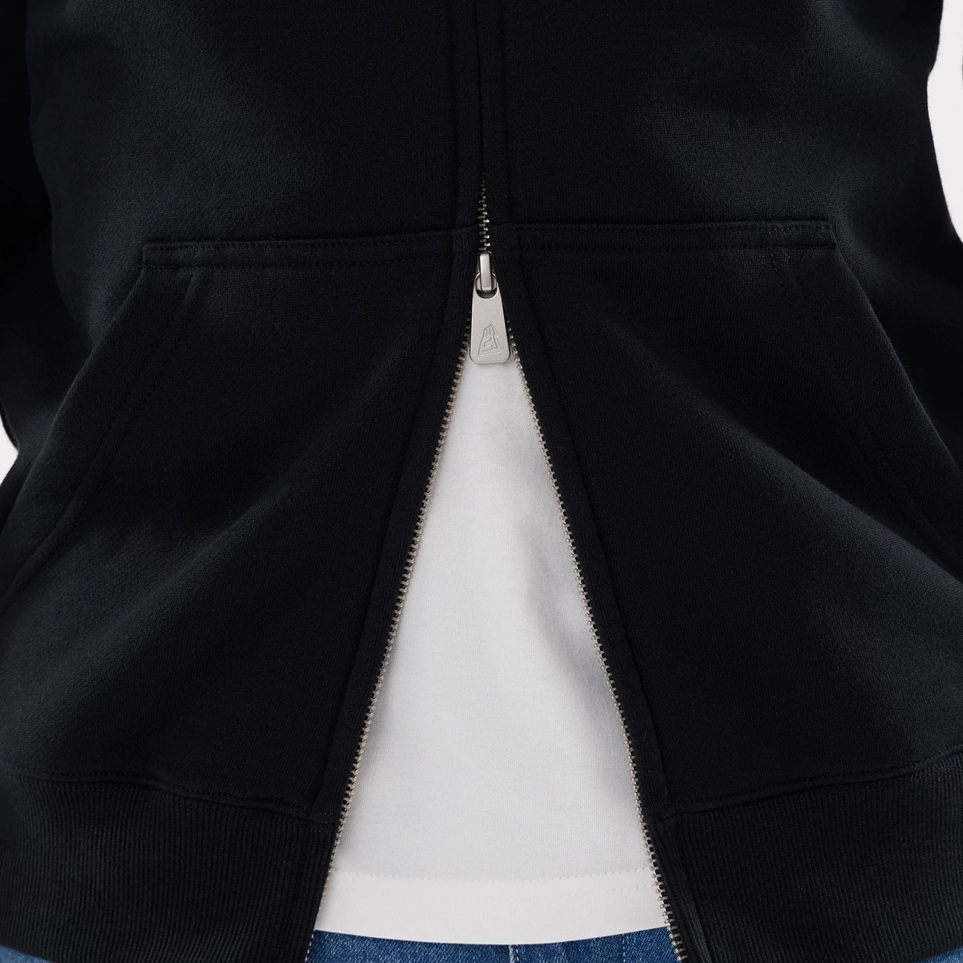 Las Vegas Raiders MLB Word Art Black 2 Way Full Zip Hoodie - Image 6
