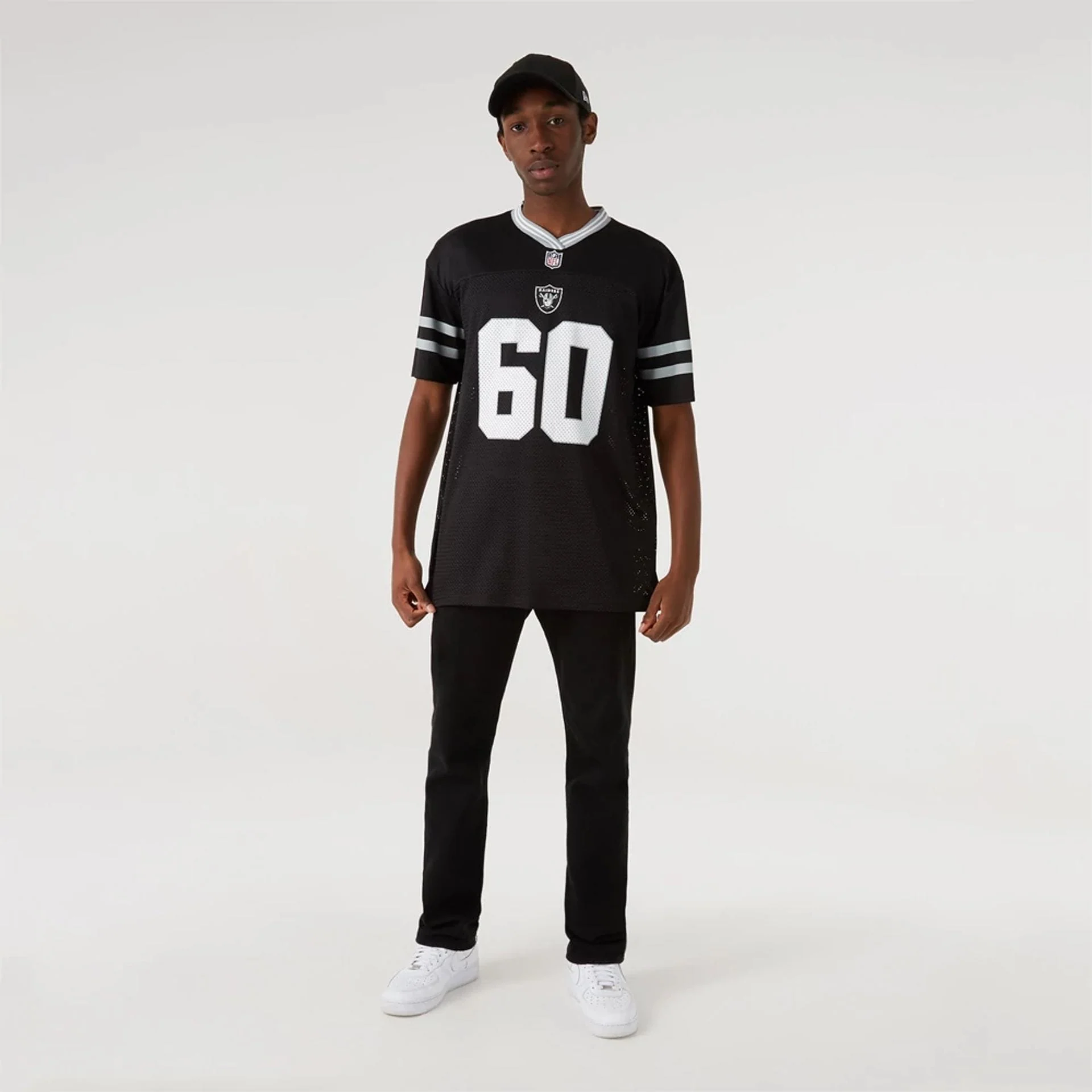 Las Vegas Raiders NFL Black Mesh T-Shirt - Image 5