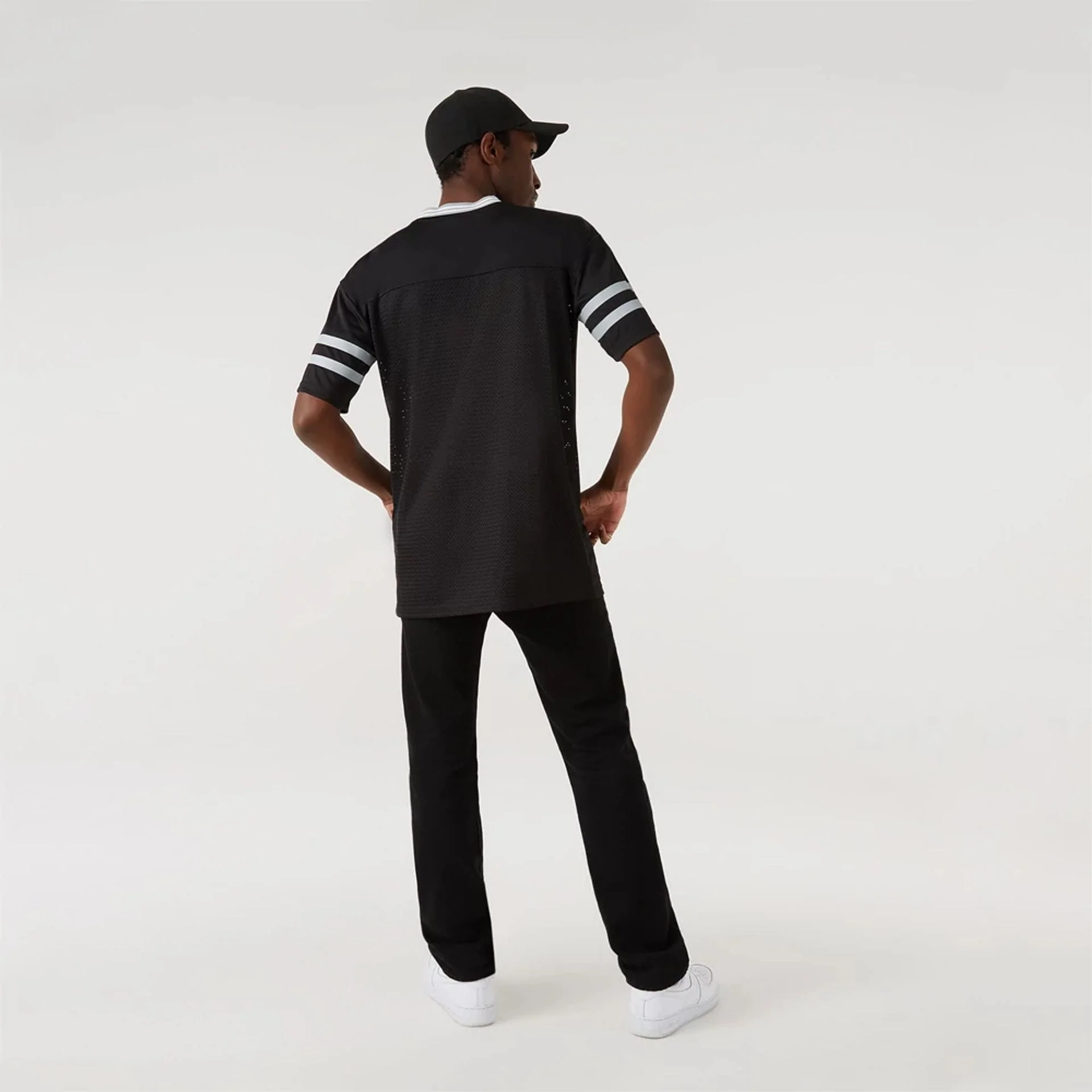 Las Vegas Raiders NFL Black Mesh T-Shirt - Image 7