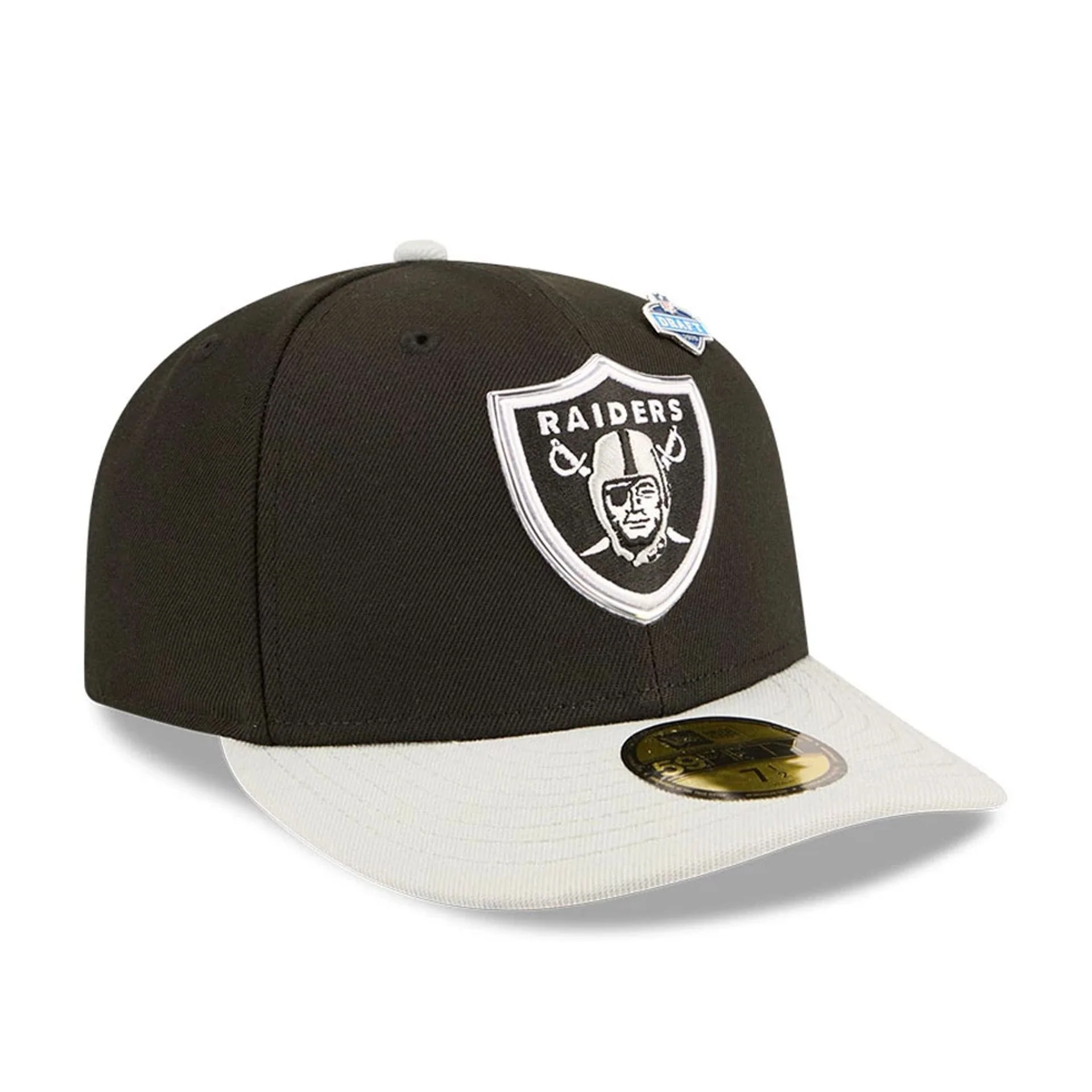 Las Vegas Raiders NFL Draft 2026 Black 59FIFTY Fitted Cap - Image 4