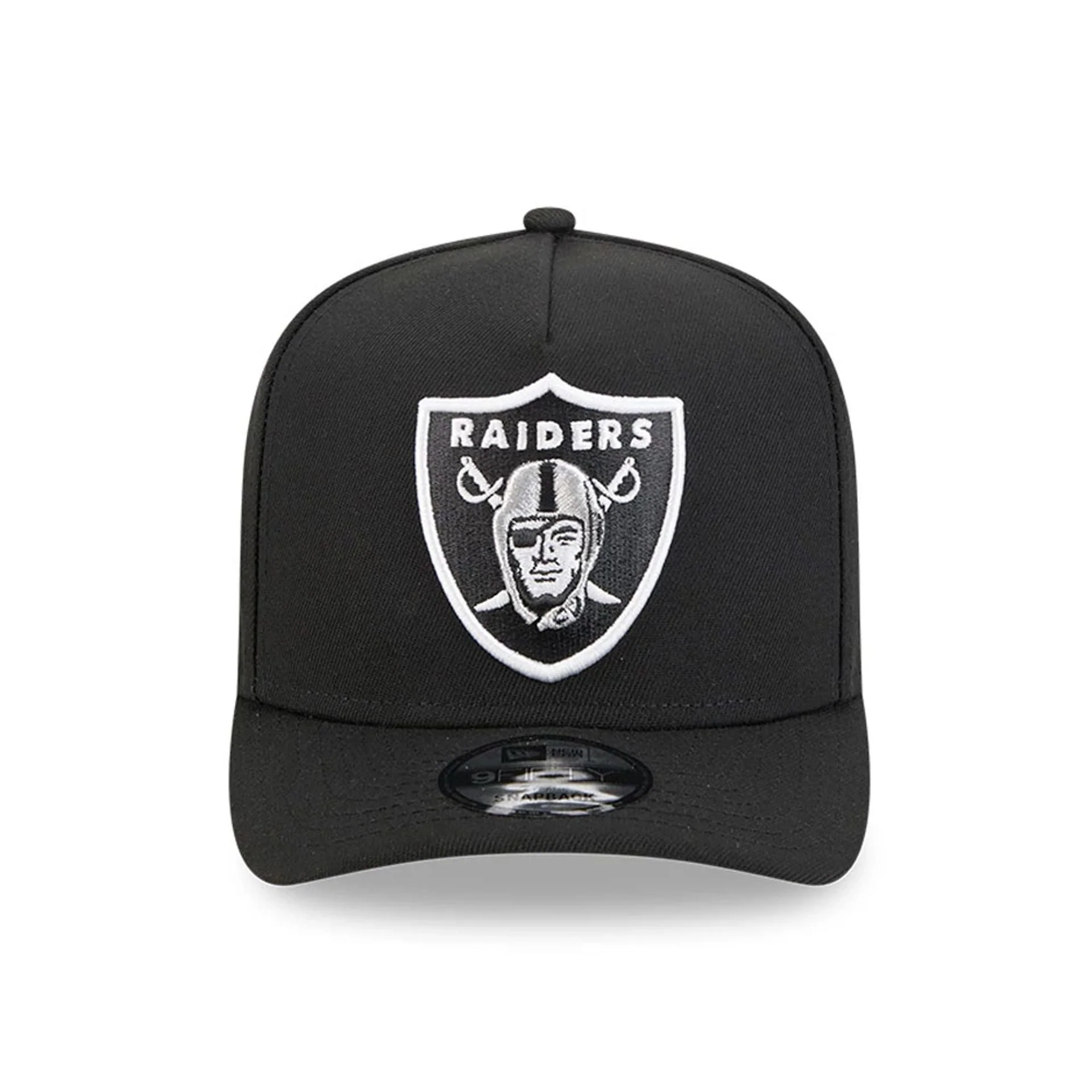 Las Vegas Raiders NFL Evergreen Black 9FIFTY A-Frame Snapback Adjustable Cap - Image 3