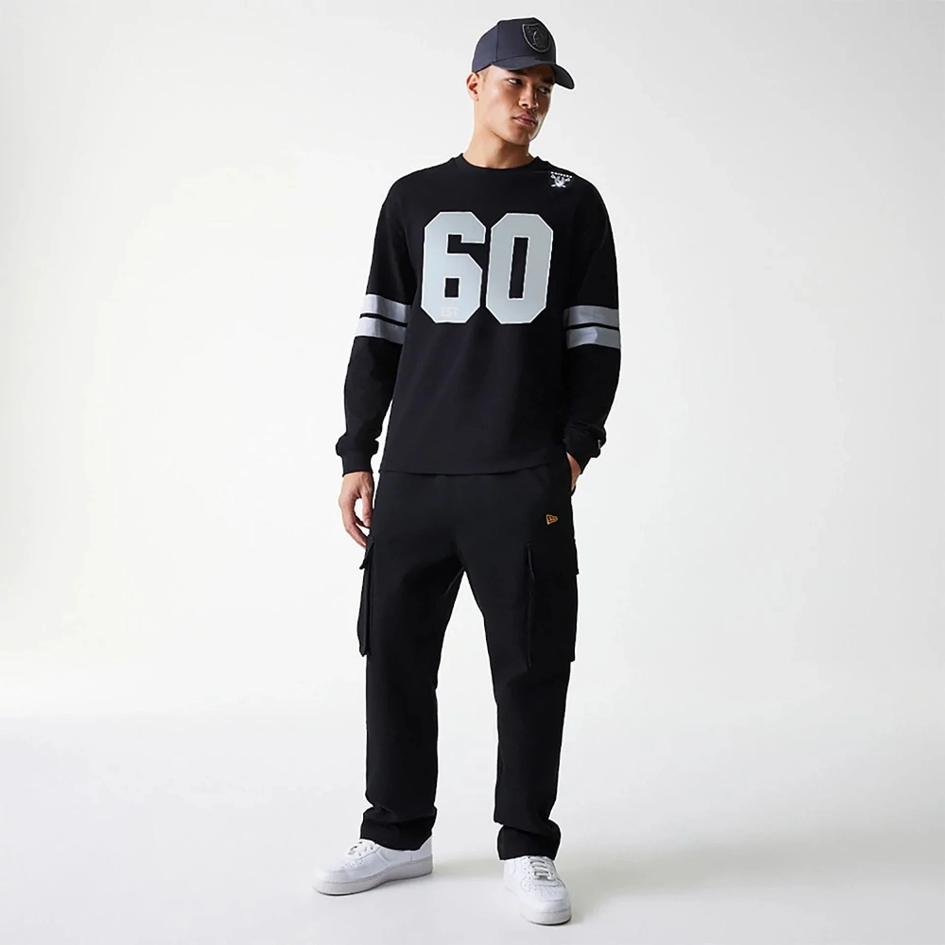 Las Vegas Raiders NFL Graphic Black Long Sleeve T-Shirt - Image 6