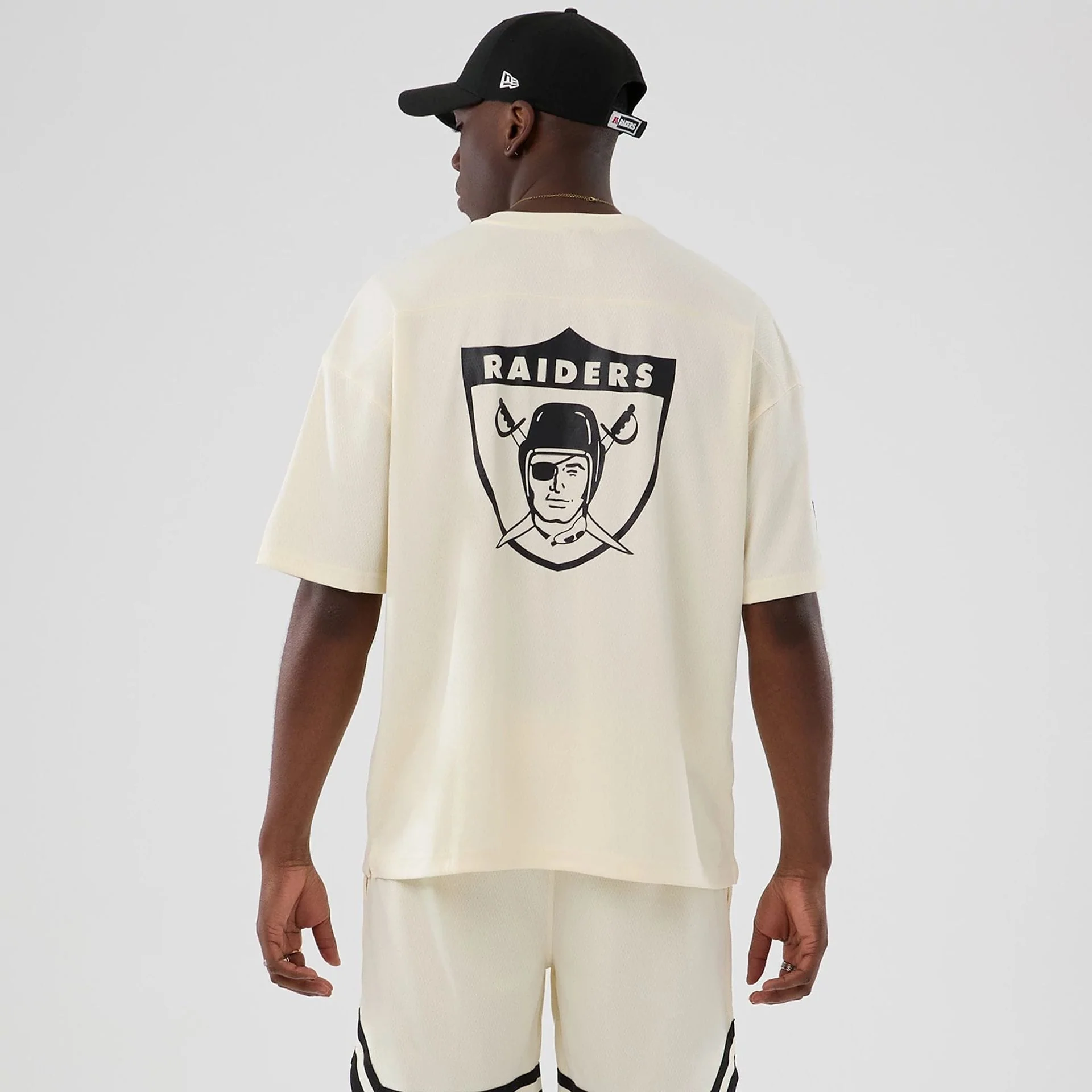 Las Vegas Raiders NFL Historic Cream Oversized T-Shirt - Image 2