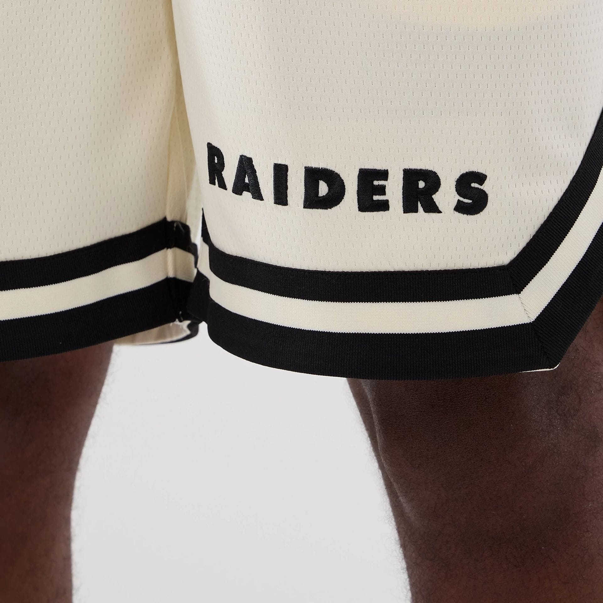 Las Vegas Raiders NFL Historic Cream Shorts - Image 3