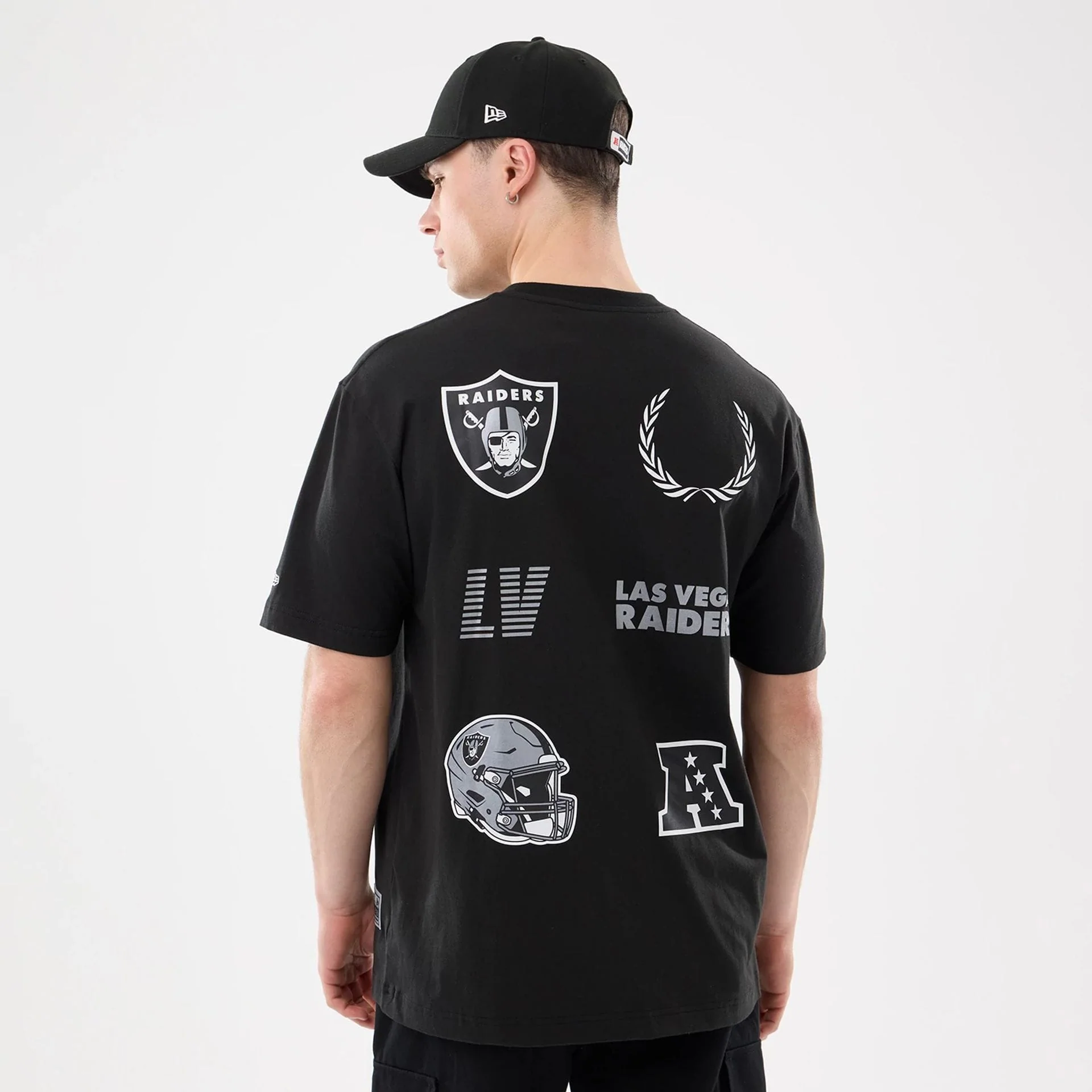 Las Vegas Raiders NFL Match Black T-Shirt - Image 2