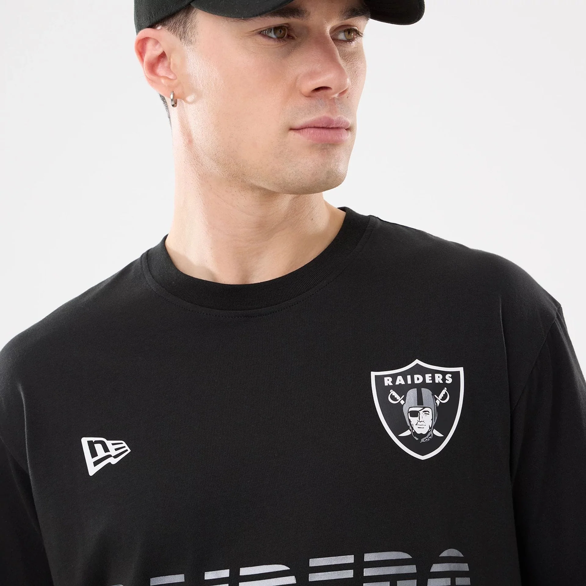 Las Vegas Raiders NFL Match Black T-Shirt - Image 3