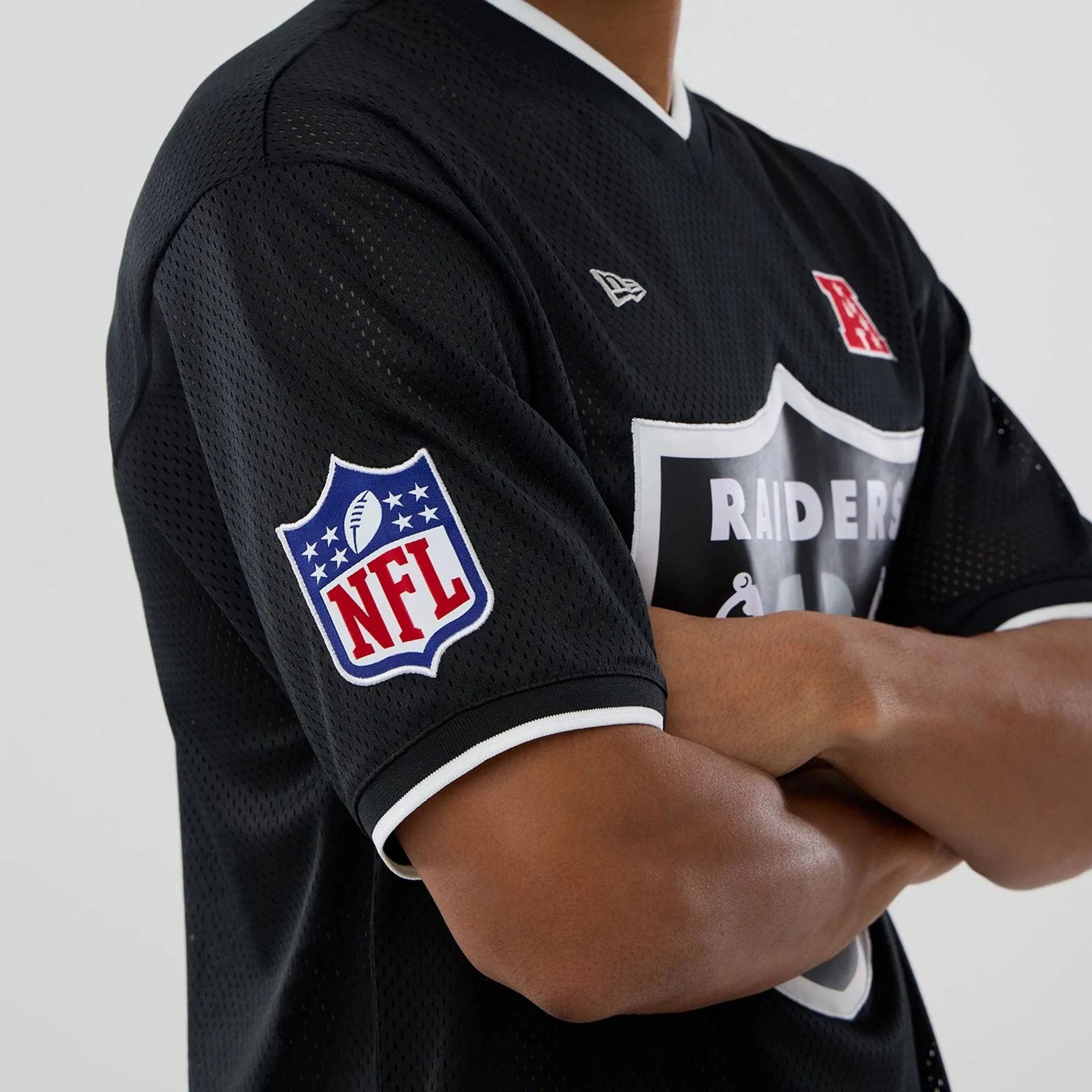 Las Vegas Raiders NFL Mesh Black Oversized T-Shirt - Image 3