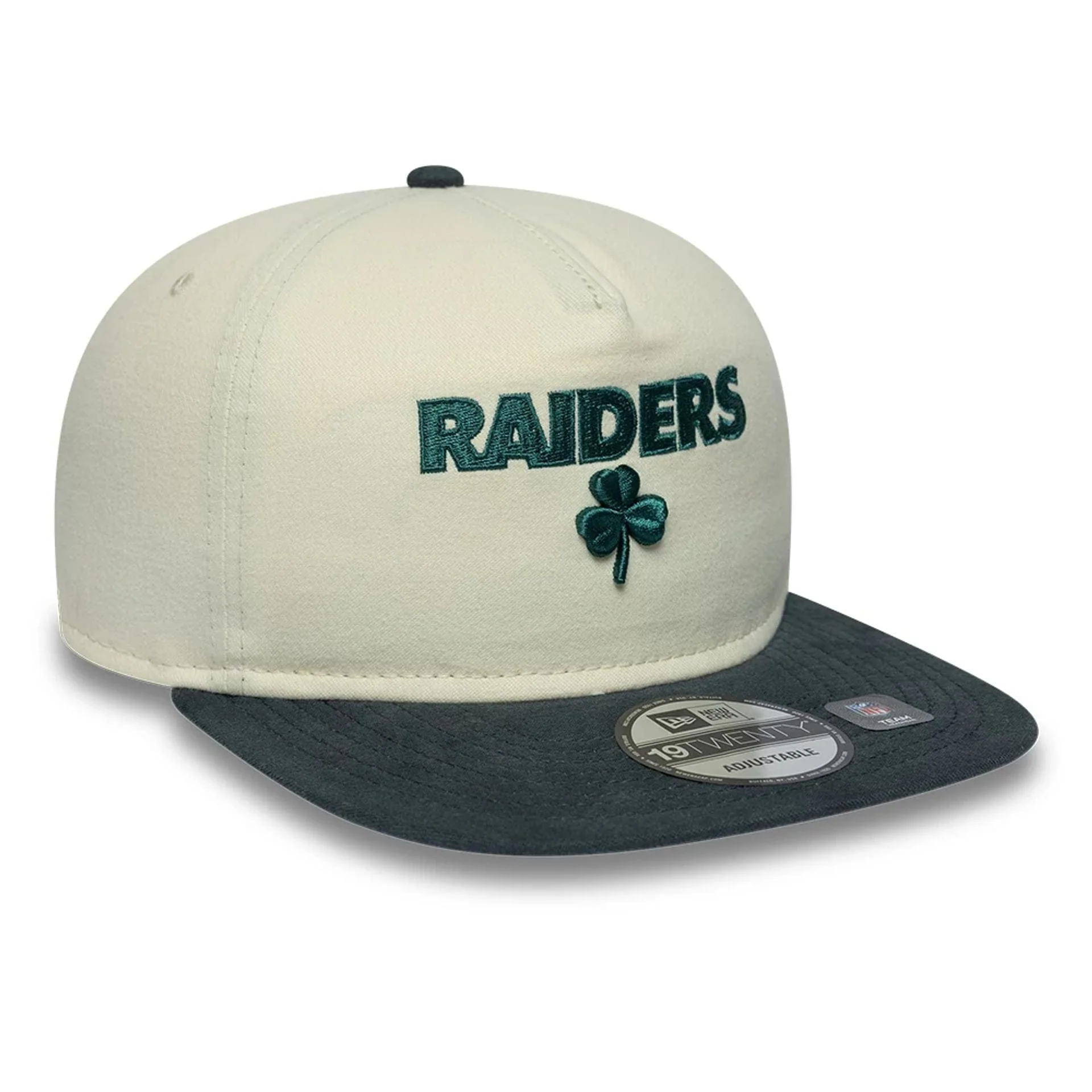 Las Vegas Raiders NFL Metallic Logo Cream 19TWENTY Adjustable Cap - Image 4