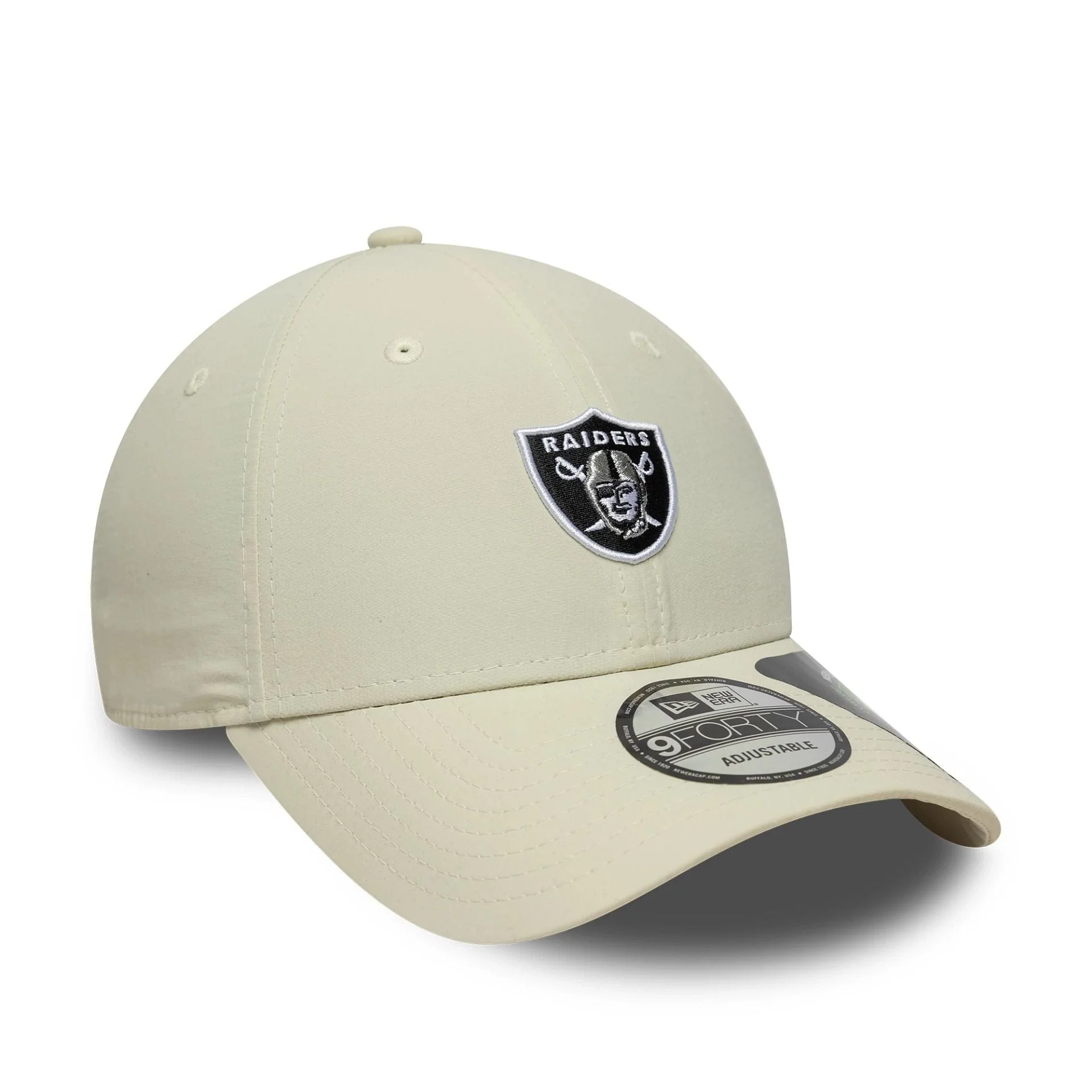 Las Vegas Raiders NFL Recycled Mini Cream 9FORTY Adjustable Cap - Image 3