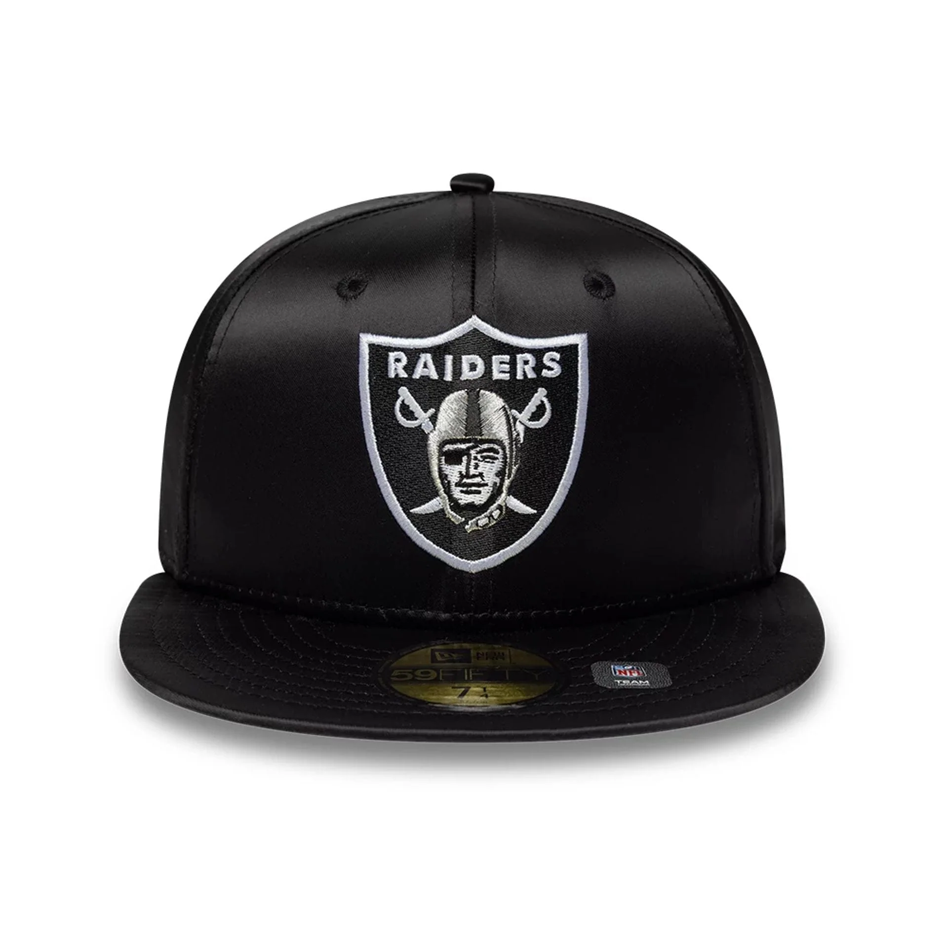 Las Vegas Raiders NFL Satin Black 59FIFTY Fitted Cap - Image 2