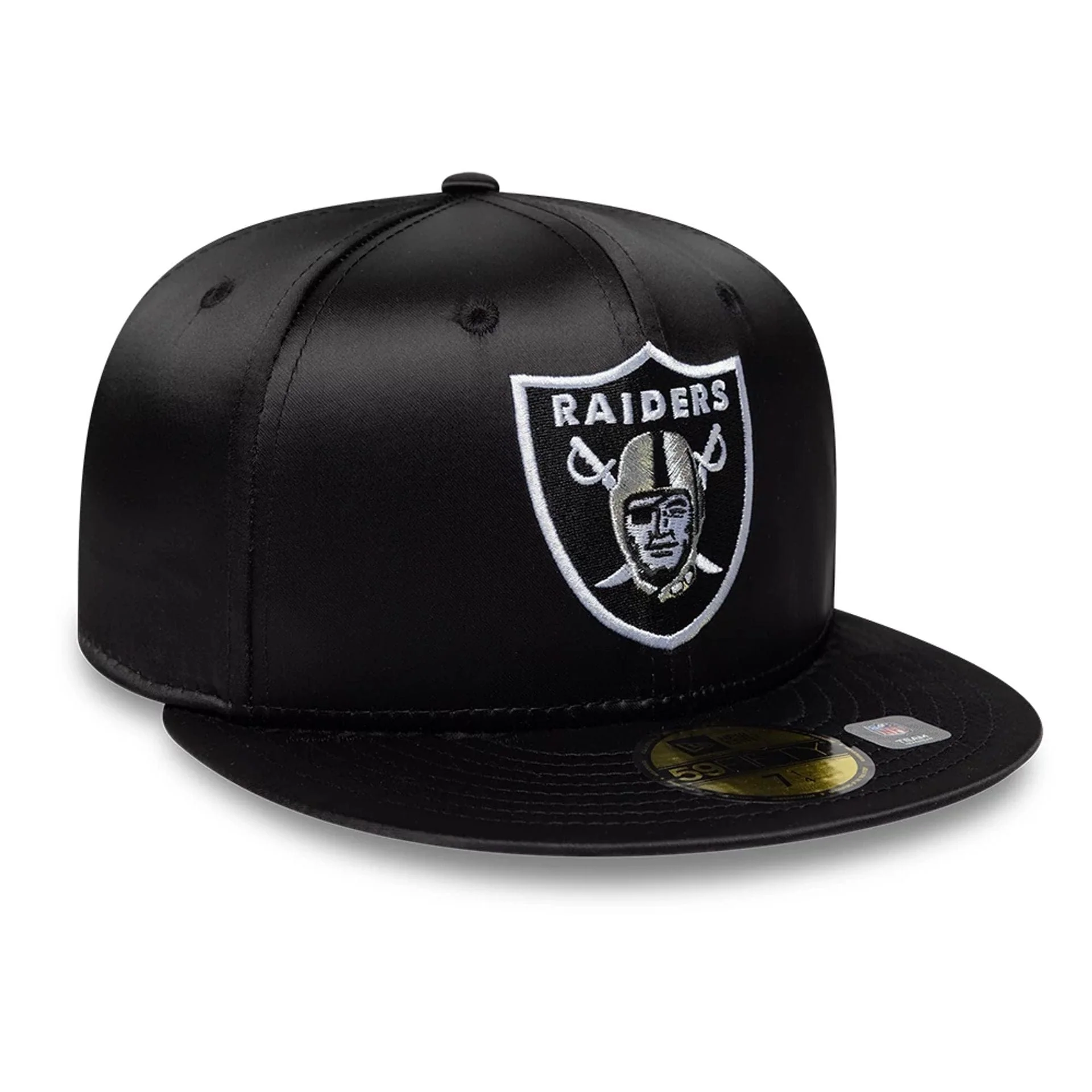 Las Vegas Raiders NFL Satin Black 59FIFTY Fitted Cap - Image 3