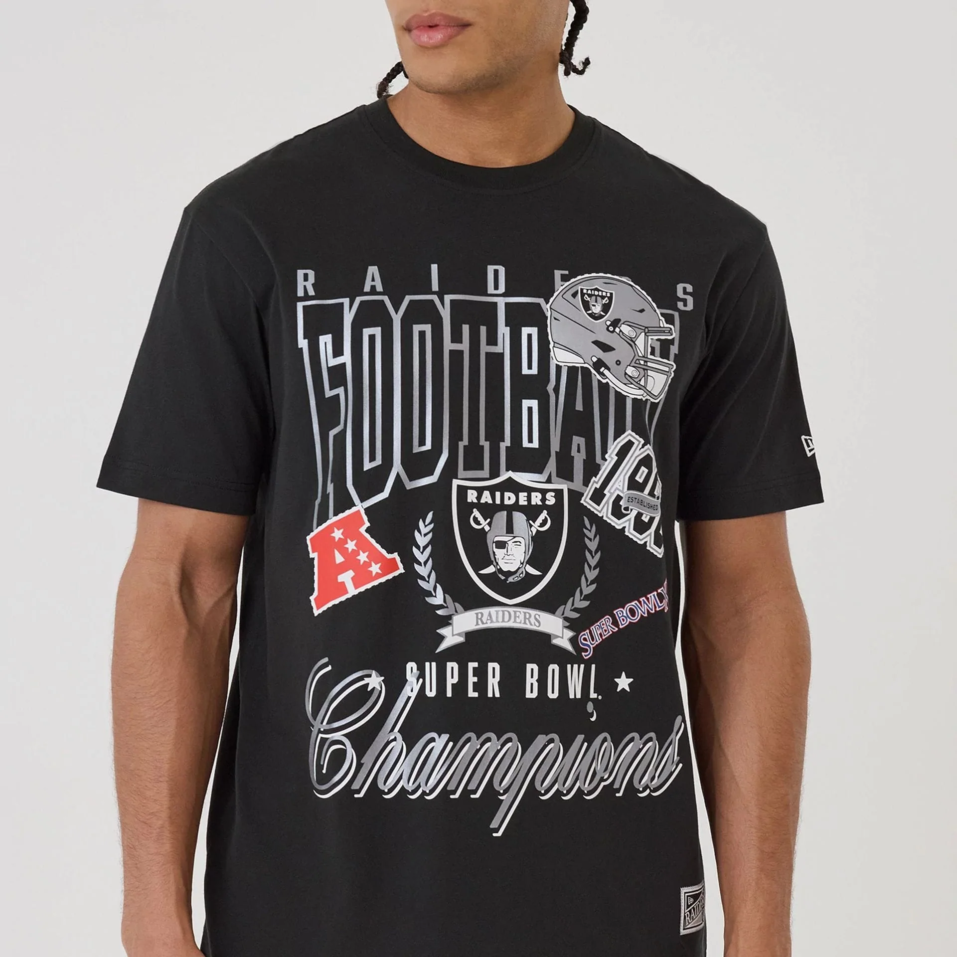 Las Vegas Raiders NFL Sport Classic Black T-Shirt - Image 4