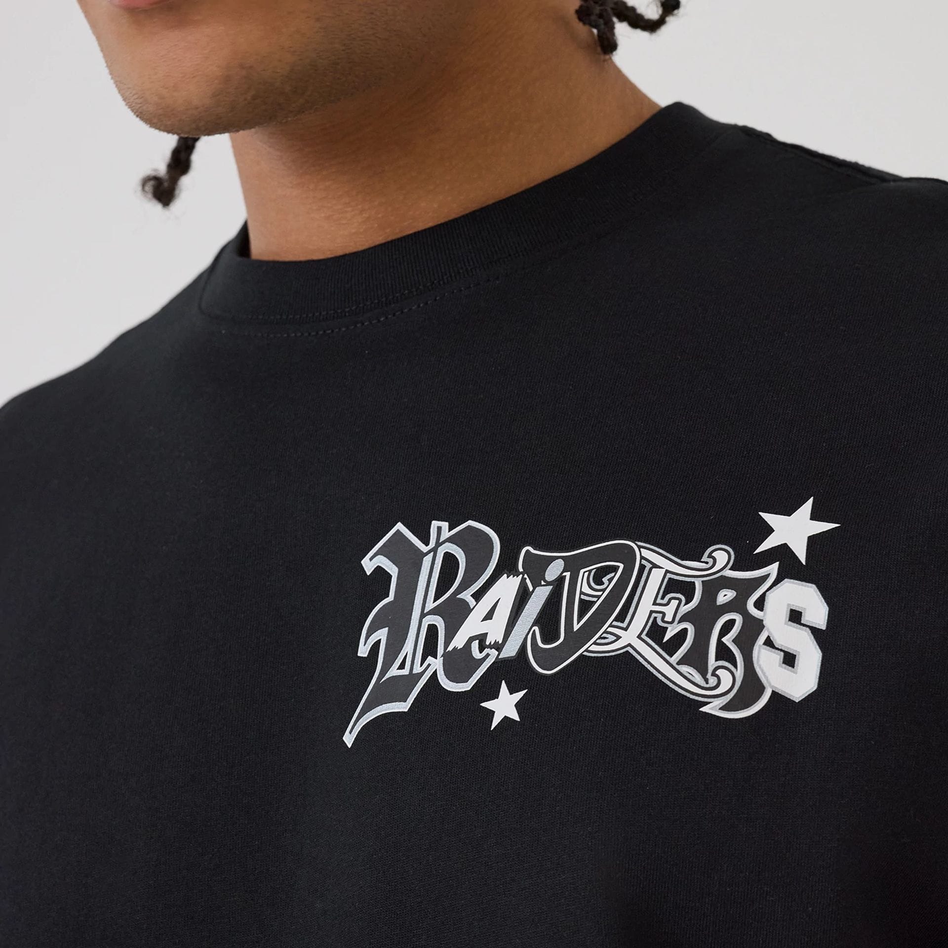Las Vegas Raiders NFL Word Art Black T-Shirt - Image 3