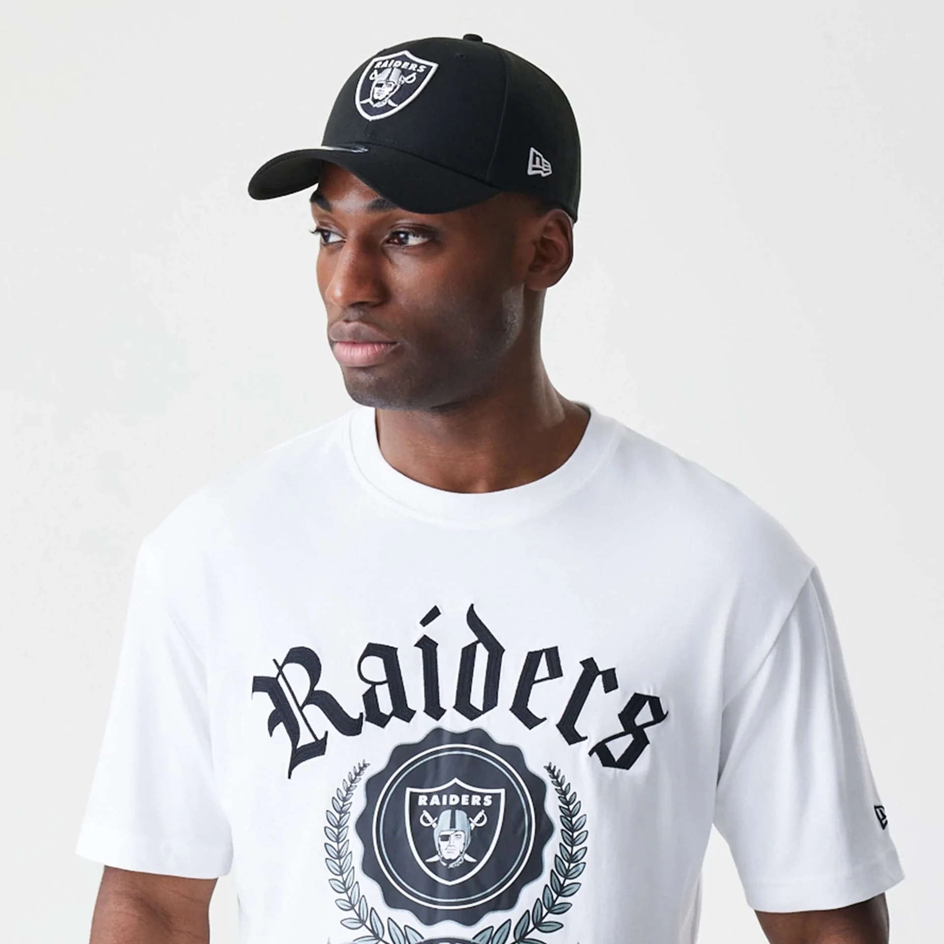 Las Vegas Raiders Throwback Prep White T-Shirt - Image 4