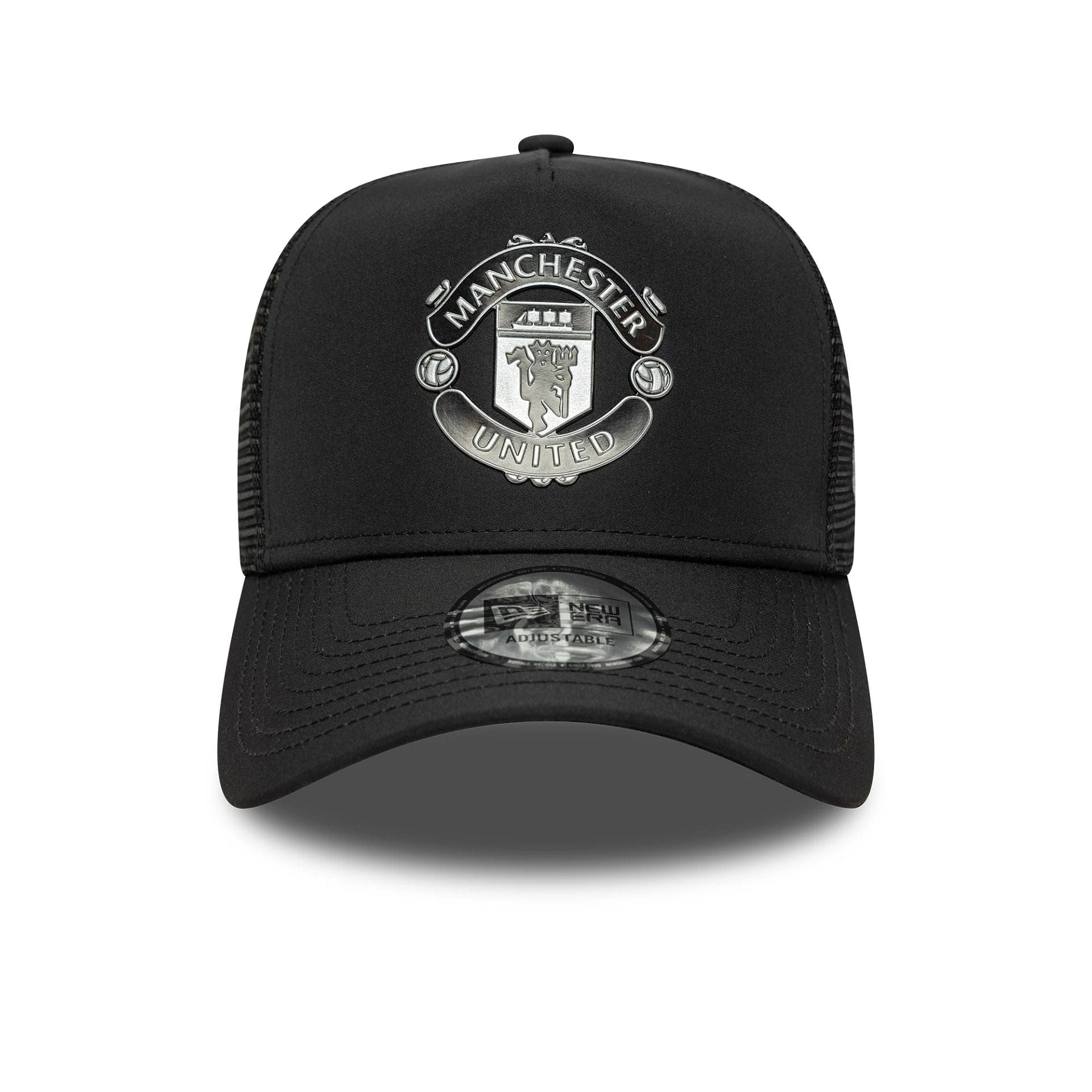 Manchester United FC Reflective Black 9FORTY A-Frame Trucker Cap - Image 2