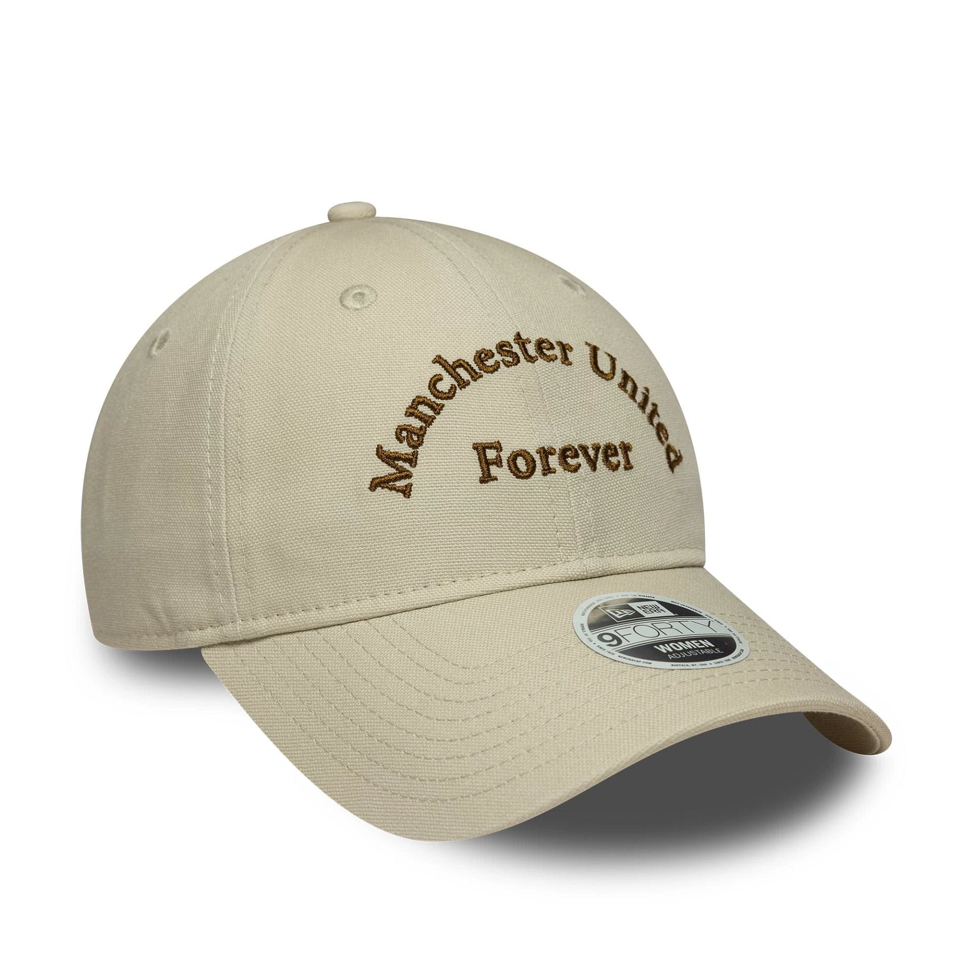 Manchester United FC Womens Wordmark Cream 9FORTY Cap - Image 3